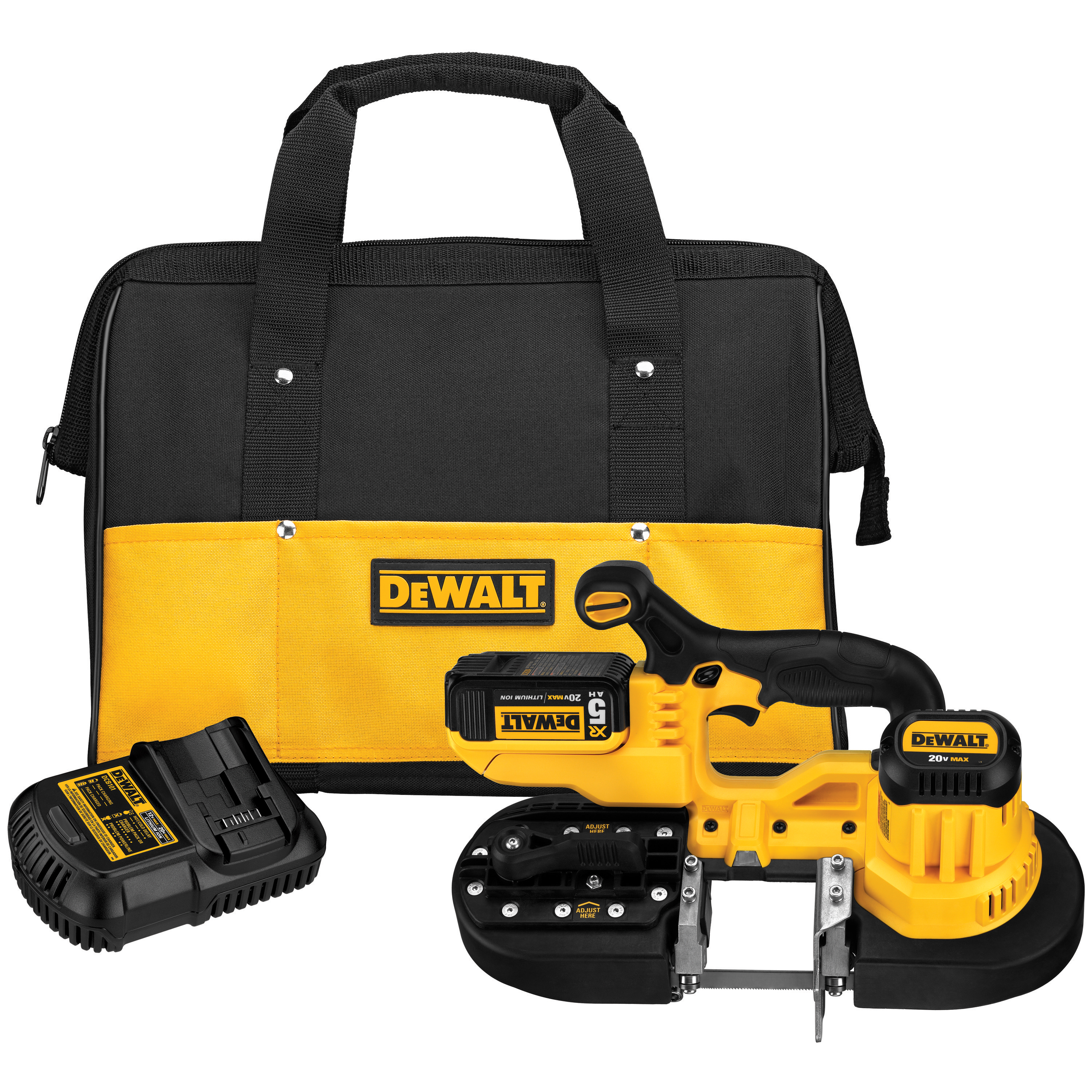 DeWalt 20V Max Cordless Compact Heat Gun and 20V Lithium-Ion 5.0Ah Battery, Charger & Kit Bag w/Flat & Hook Nozzle Attachments