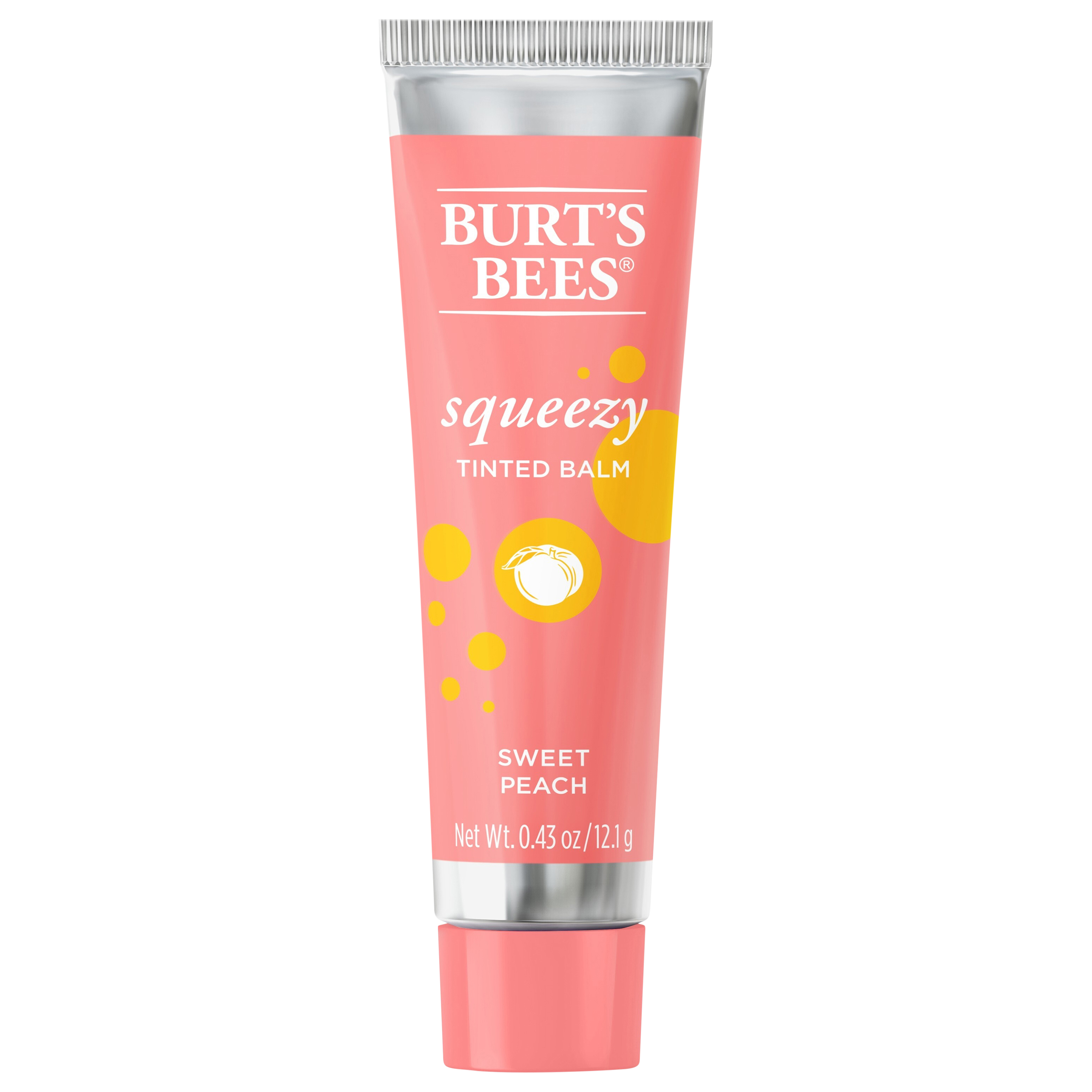Burt's Bees Natural Origin Squeezy Tinted Sweet Peach Lip Balm