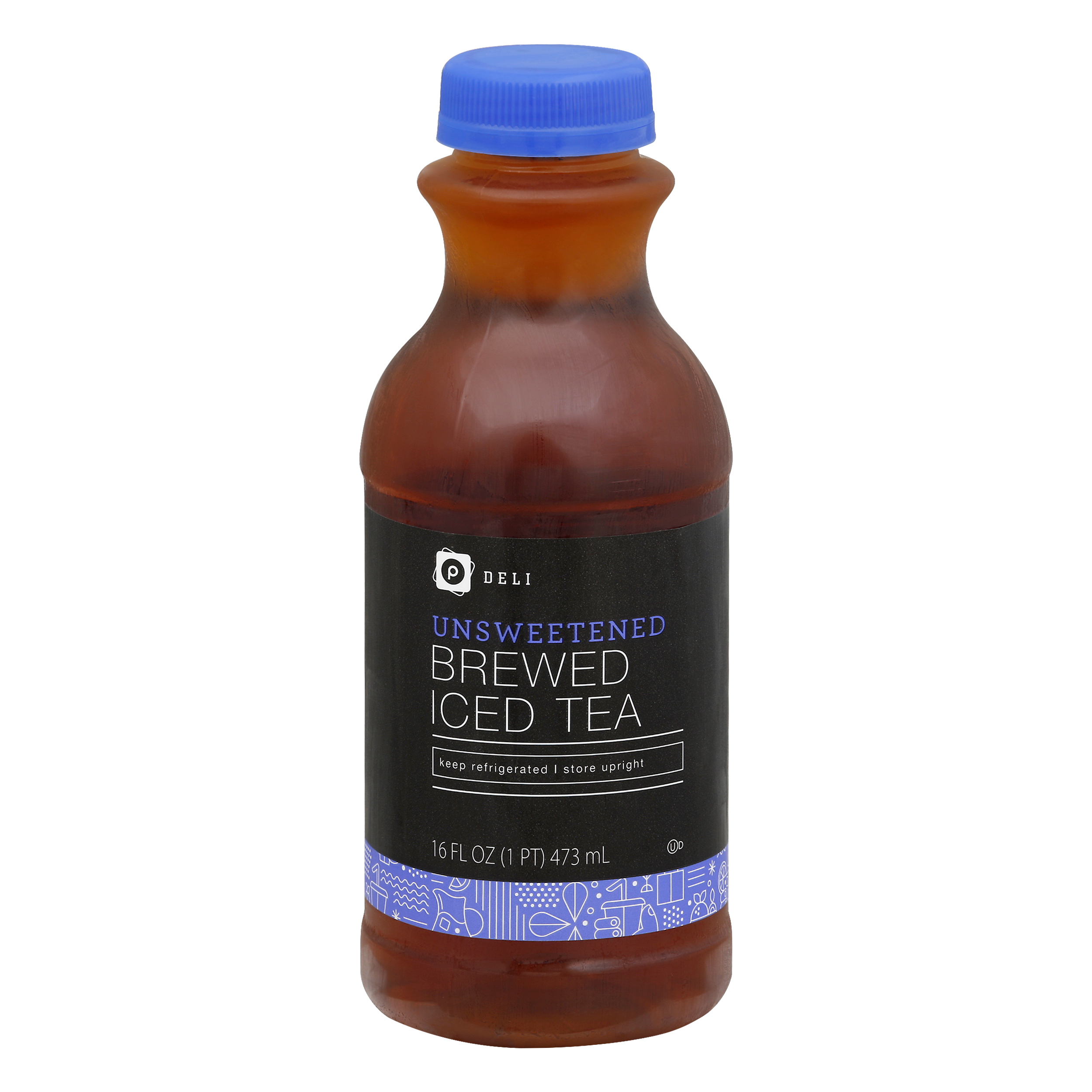 Publix Deli Brewed Unsweetened Iced Tea 16.0 oz BOTTLE