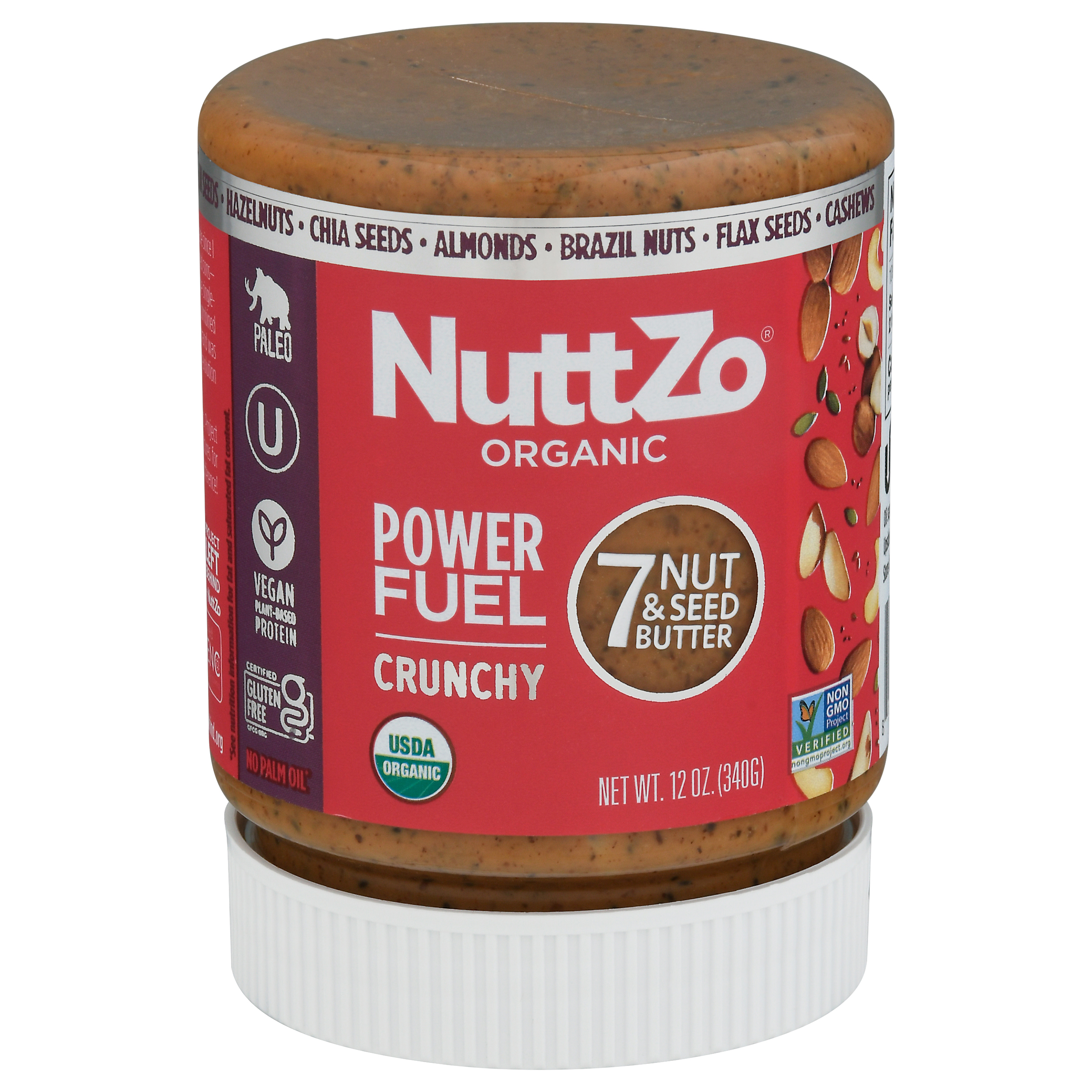 NuttZo Crunchy Power Fuel Organic 7 Nut & Seed Butter