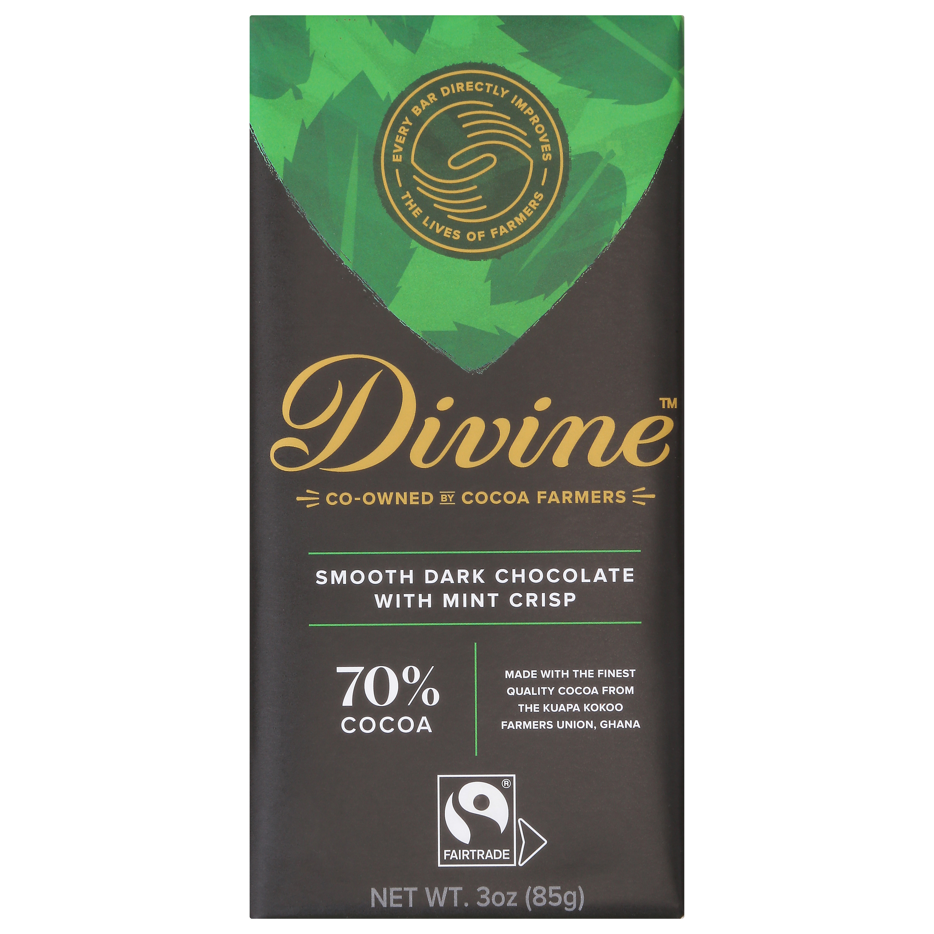 Divine Smooth Chocolate with Mint Crisp