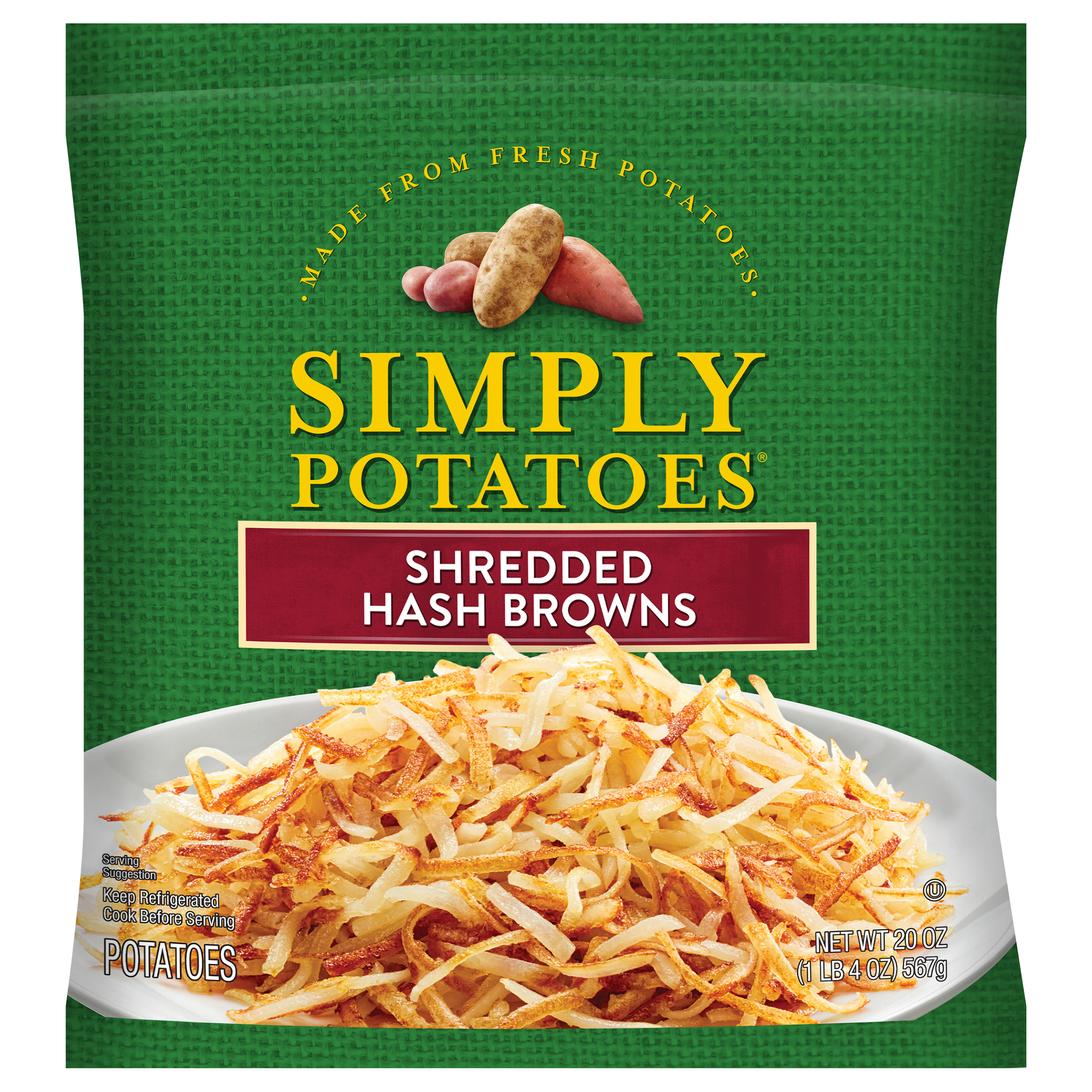 Simply Potatoes Shredded Hash Browns 20 oz. Bag