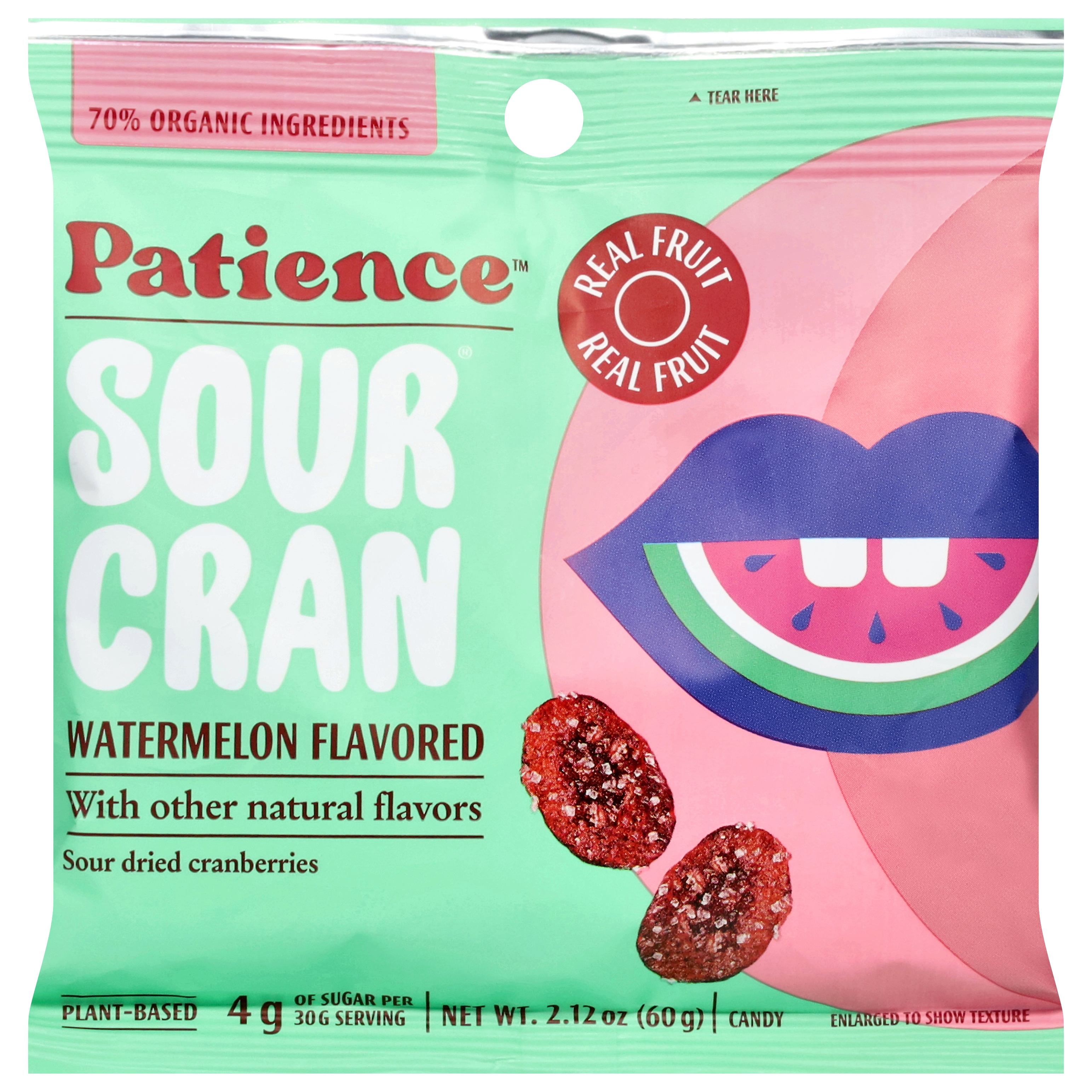 Patience Fruit & Co Sour Cran, Watermelon, 2.12 Ounce