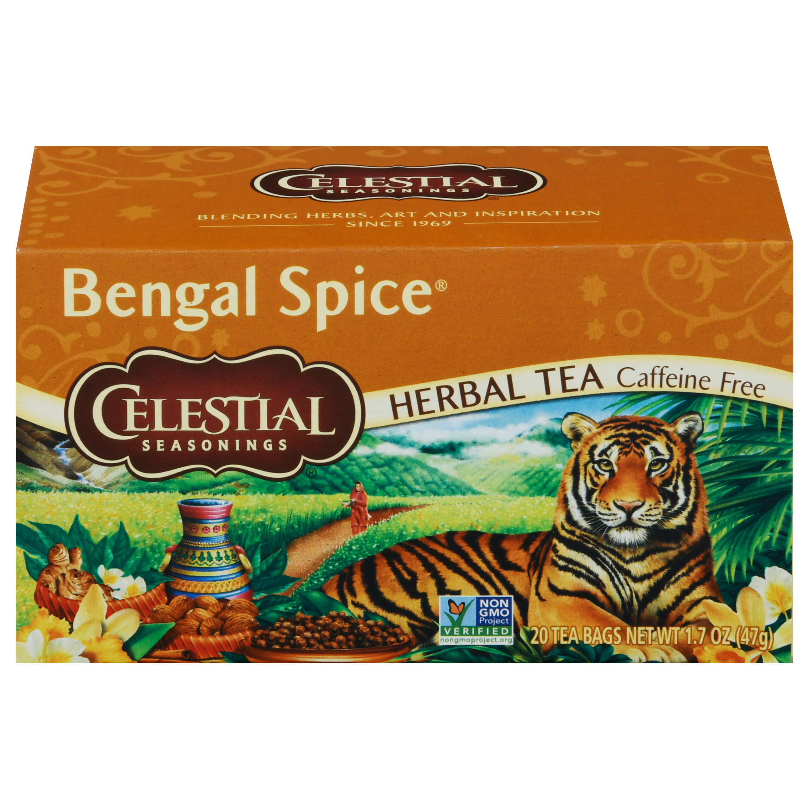 Celestial Seasonings Caffeine Free Bengal Spice Herbal Tea 20 Tea Bags