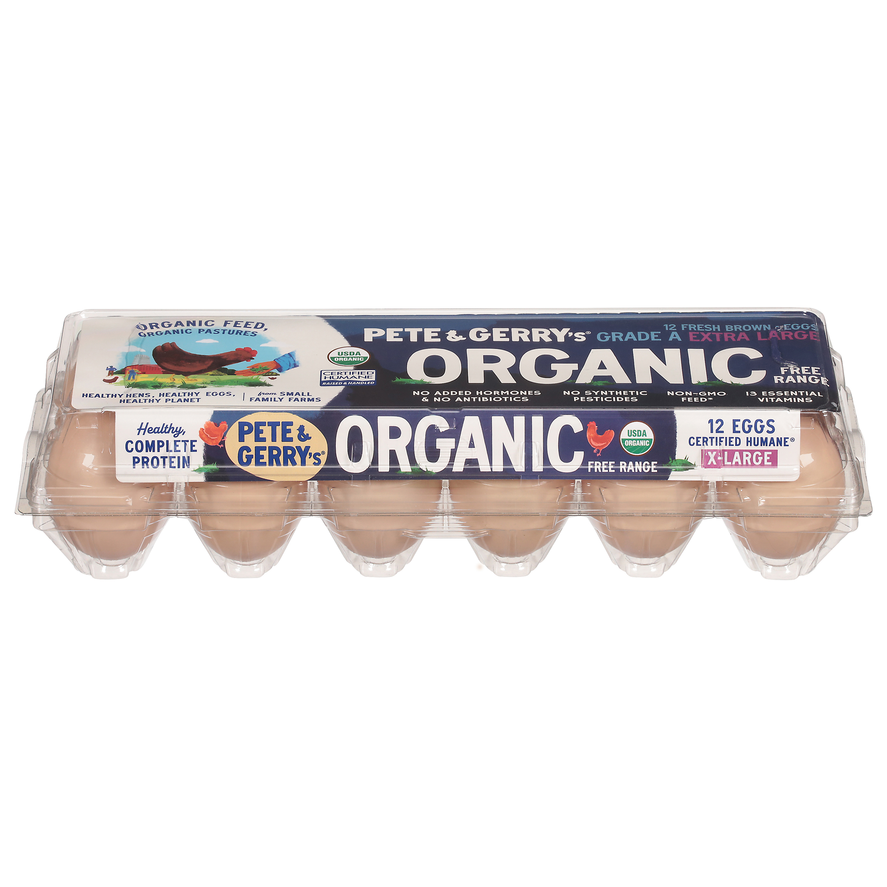 Pete & Gerry's Organic Free Range Brown Eggs Extra Large