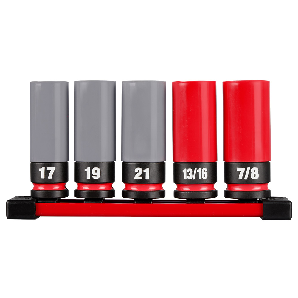 Product image for MILW 49-66-7831 1/2 DR 5PC Lugnut S