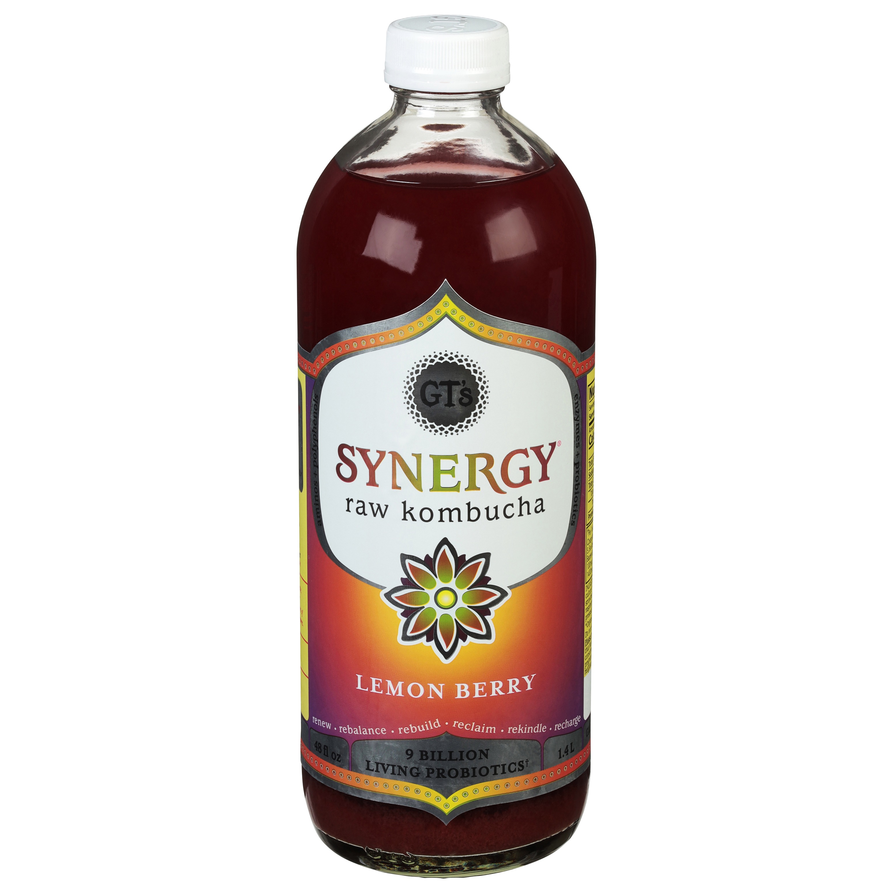 GT's Synergy Raw Lemon Berry Kombucha