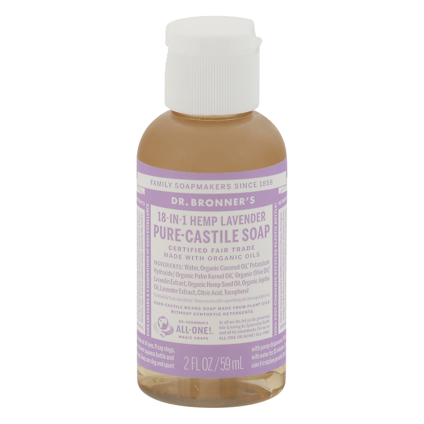 Dr. Bronner's 18-in-1 Pure-Castile Hemp Lavender Soap