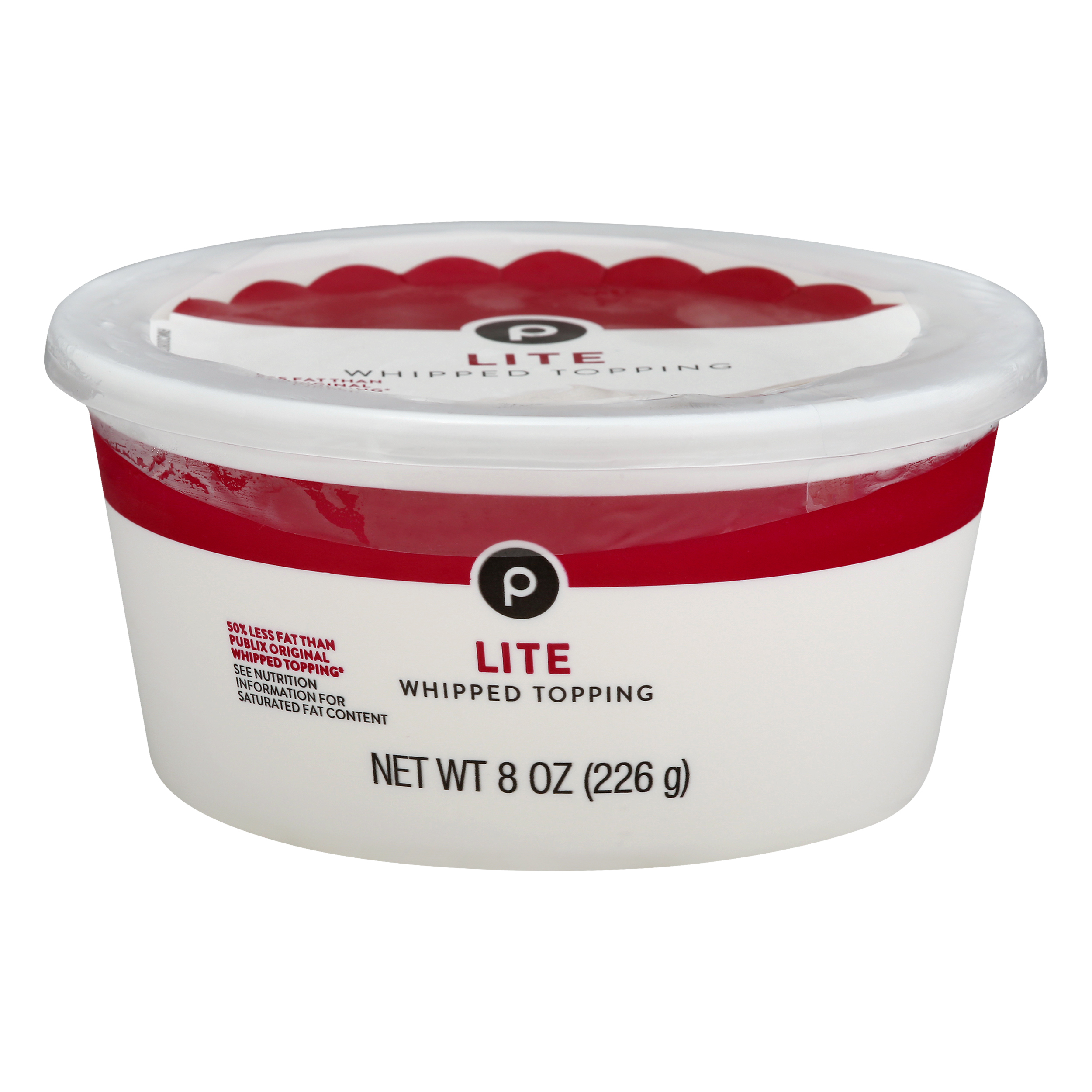 Publix Lite Whipped Topping 8 oz CUP\TUB