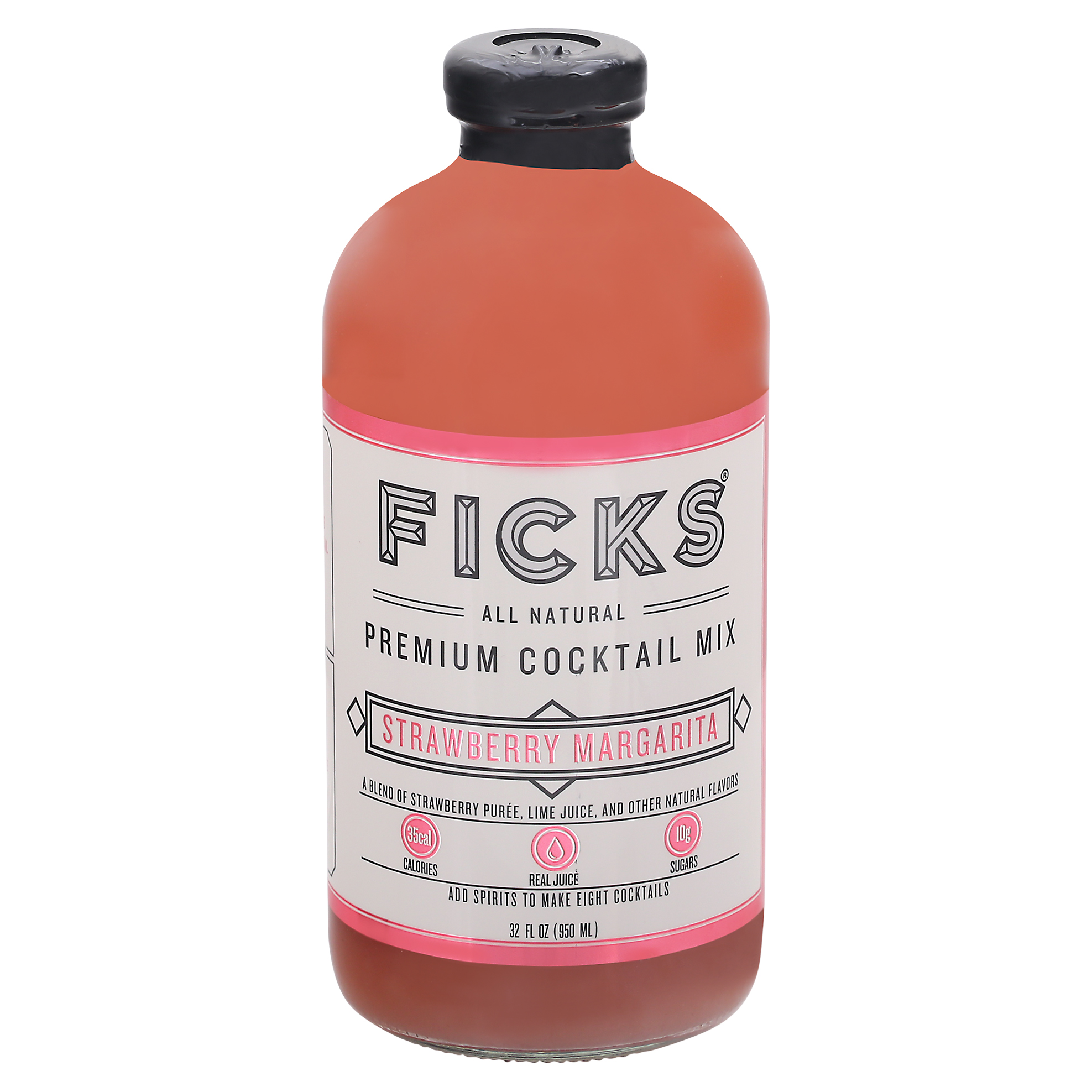 Ficks Premium Strawberry Margarita Cocktail Mix