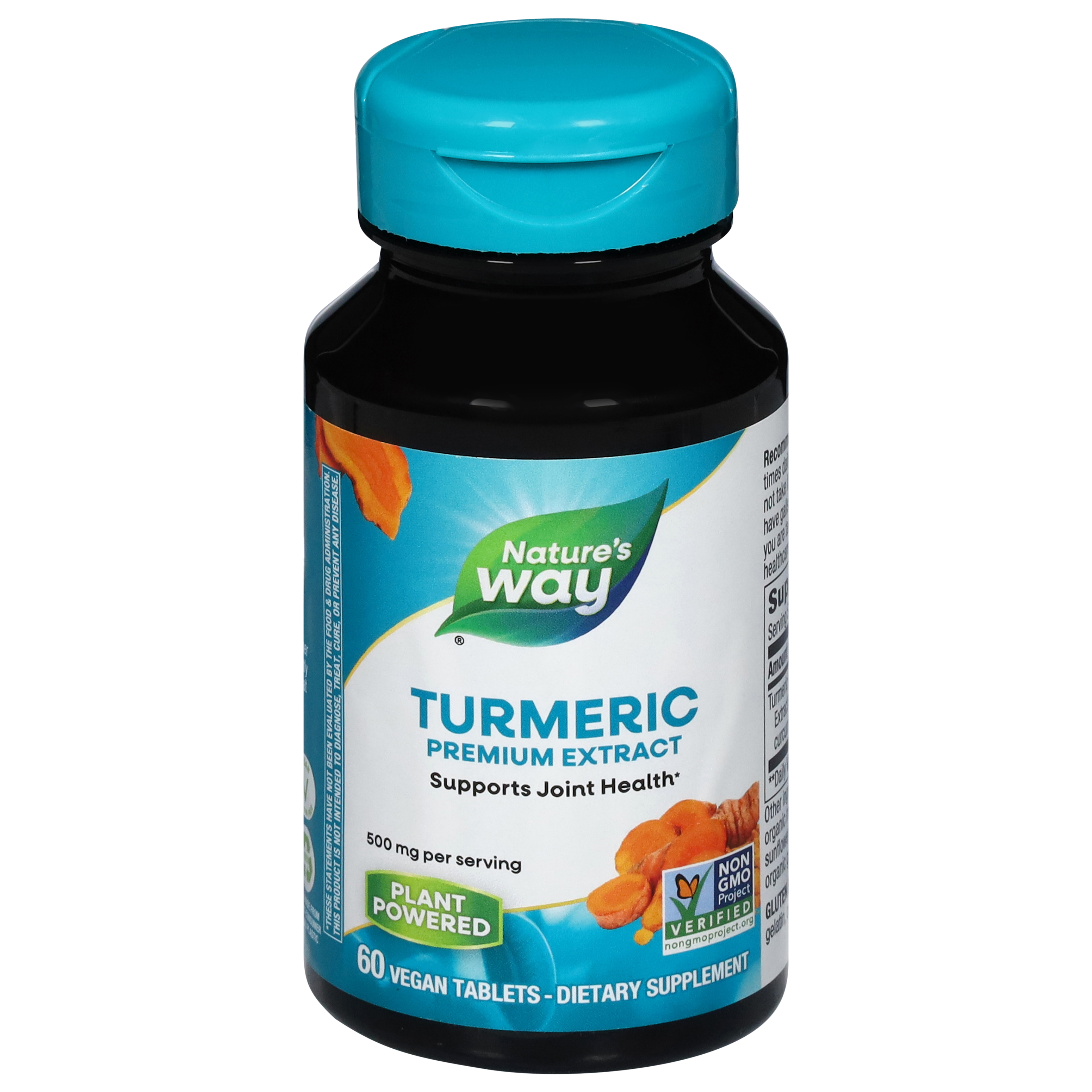 Nature's Way 500 mg Turmeric 60 Vegan Tablets