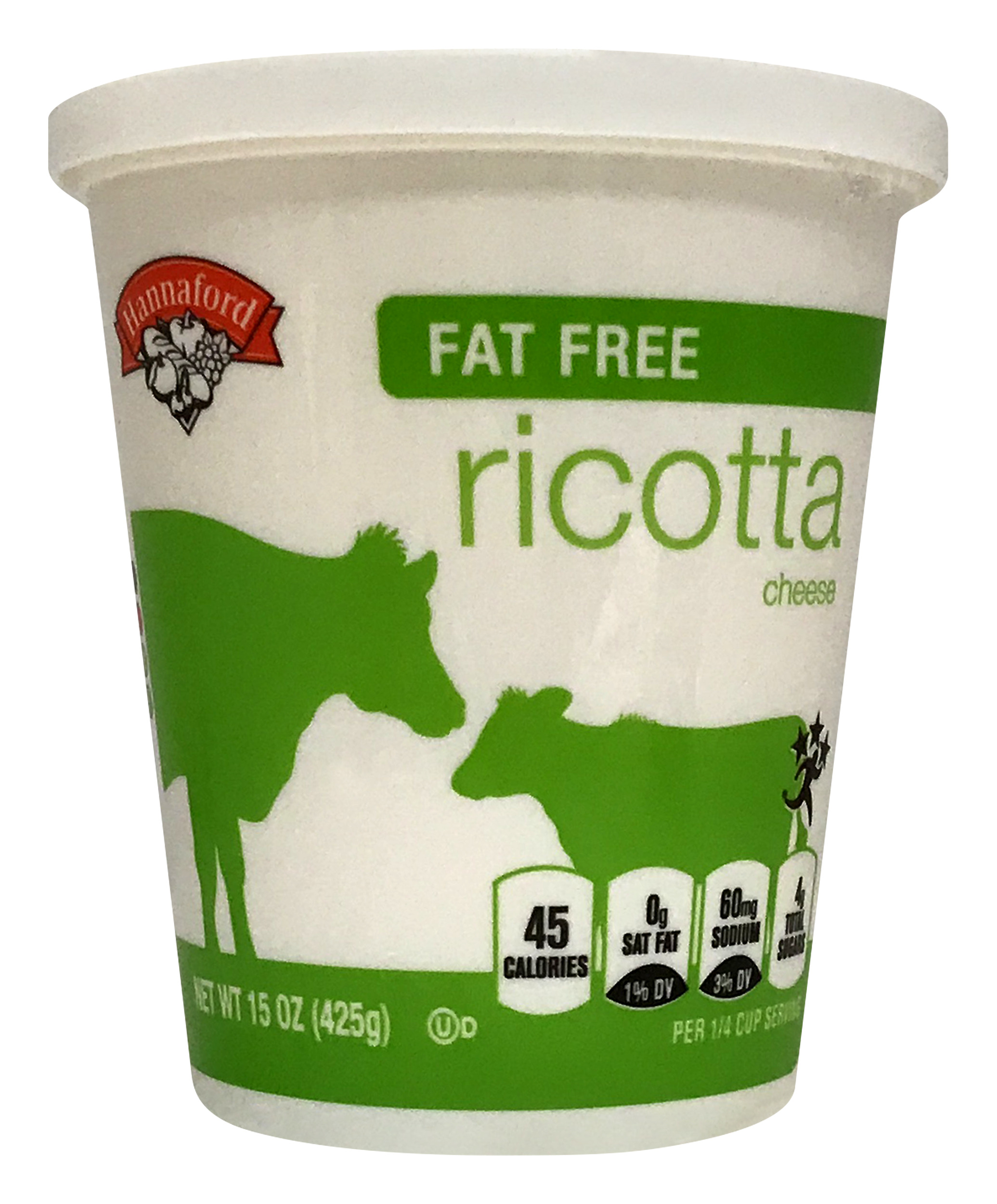 Hannaford Fat Free Ricotta Cheese