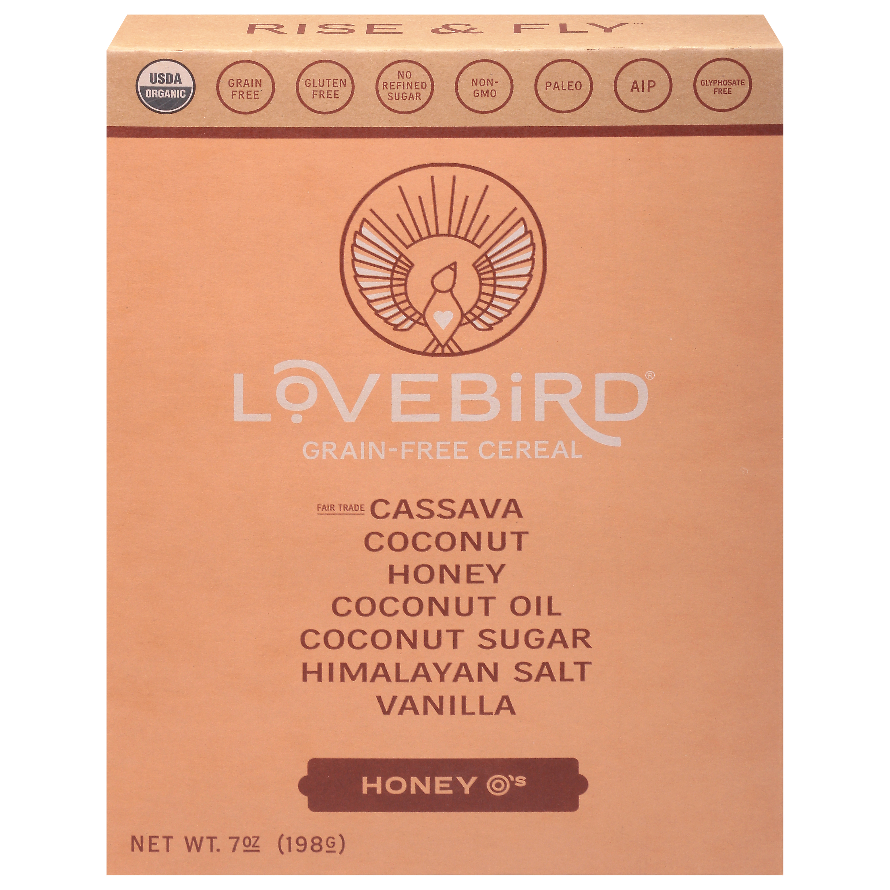 Lovebird Grain-Free Honey O's Cereal