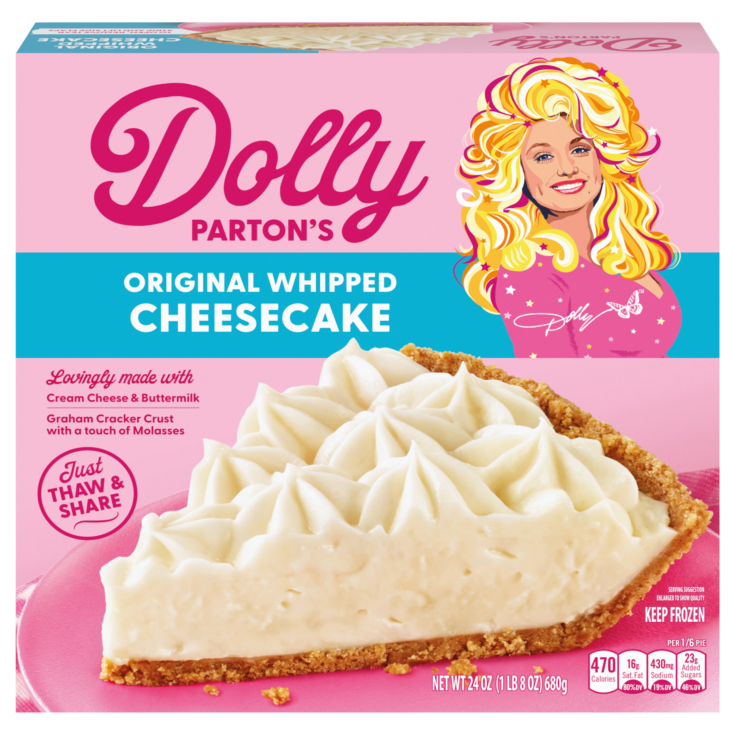 Dolly Parton's Cheesecake, Original Whipped, 24 Ounce