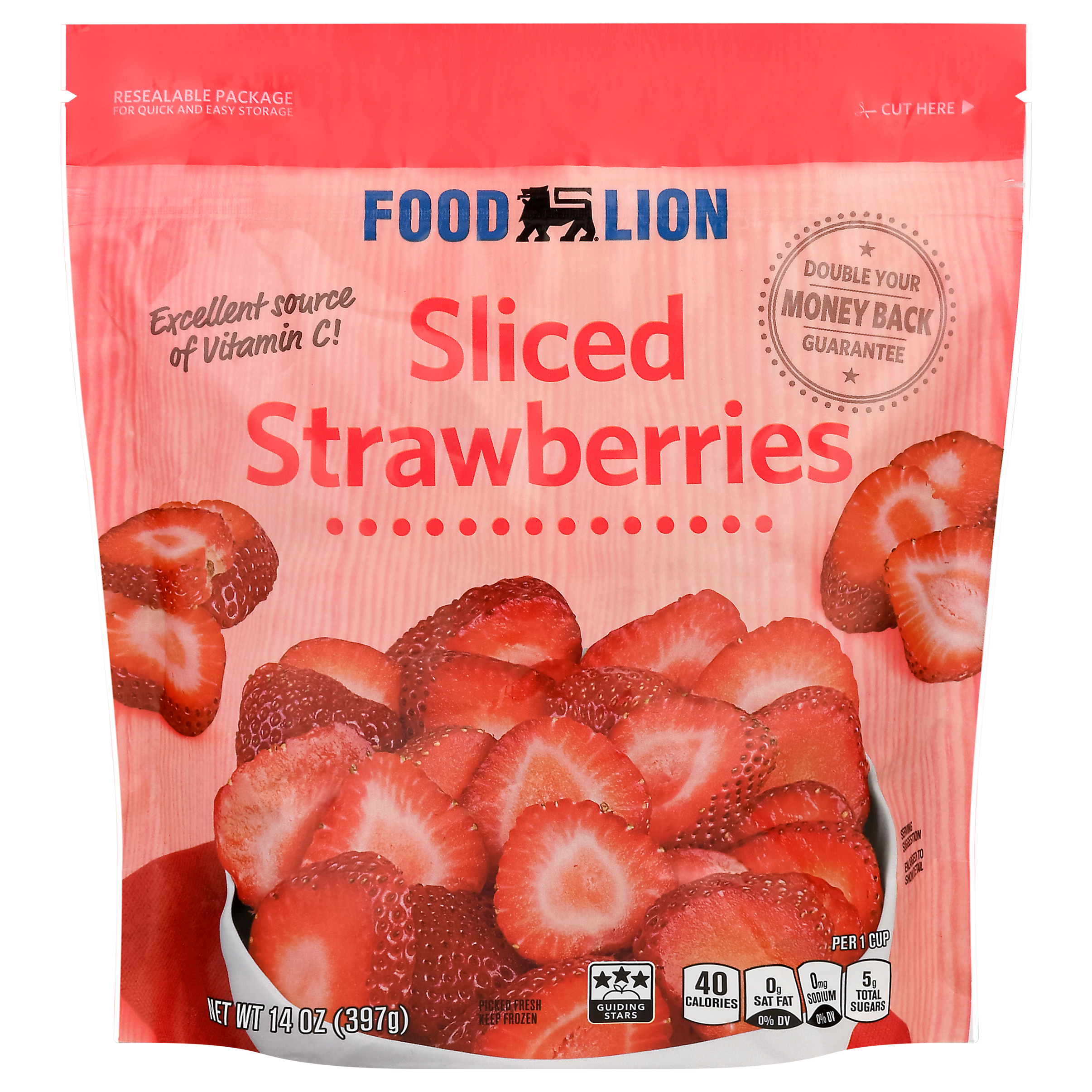 Food Lion Sliced Strawberries 14 oz