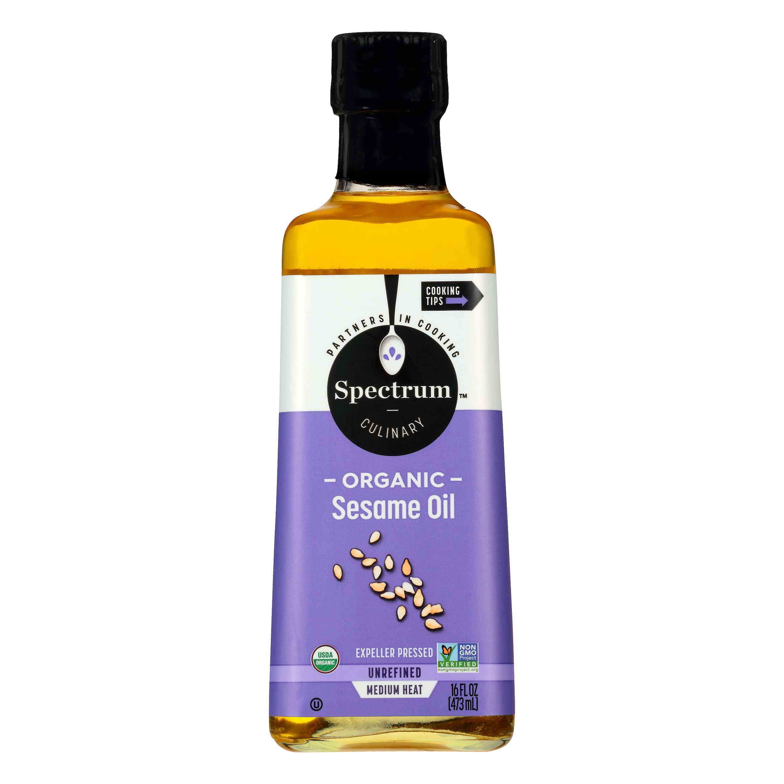 Spectrum Culinary™ Organic Sesame Oil 16 fl. oz. Bottle