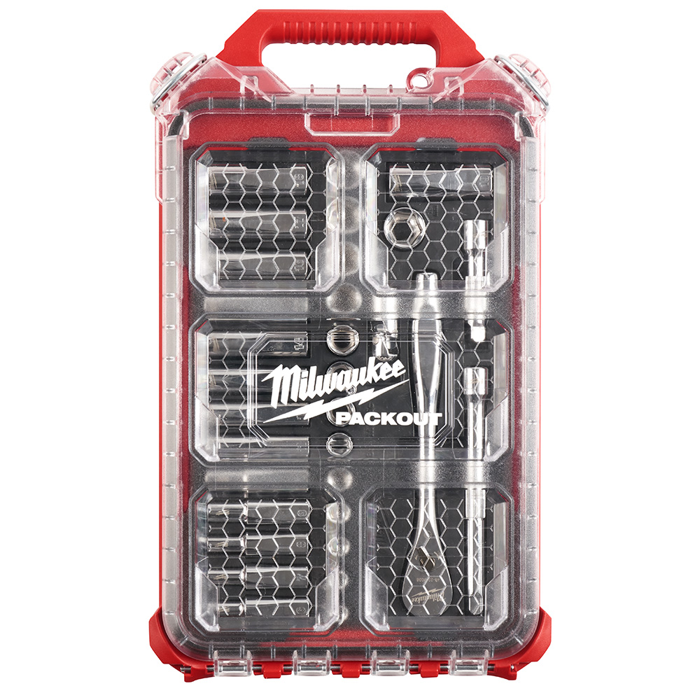 3/8 in. 32 Pc. Ratchet and Socket Set in PACKOUT™ - Metric Image