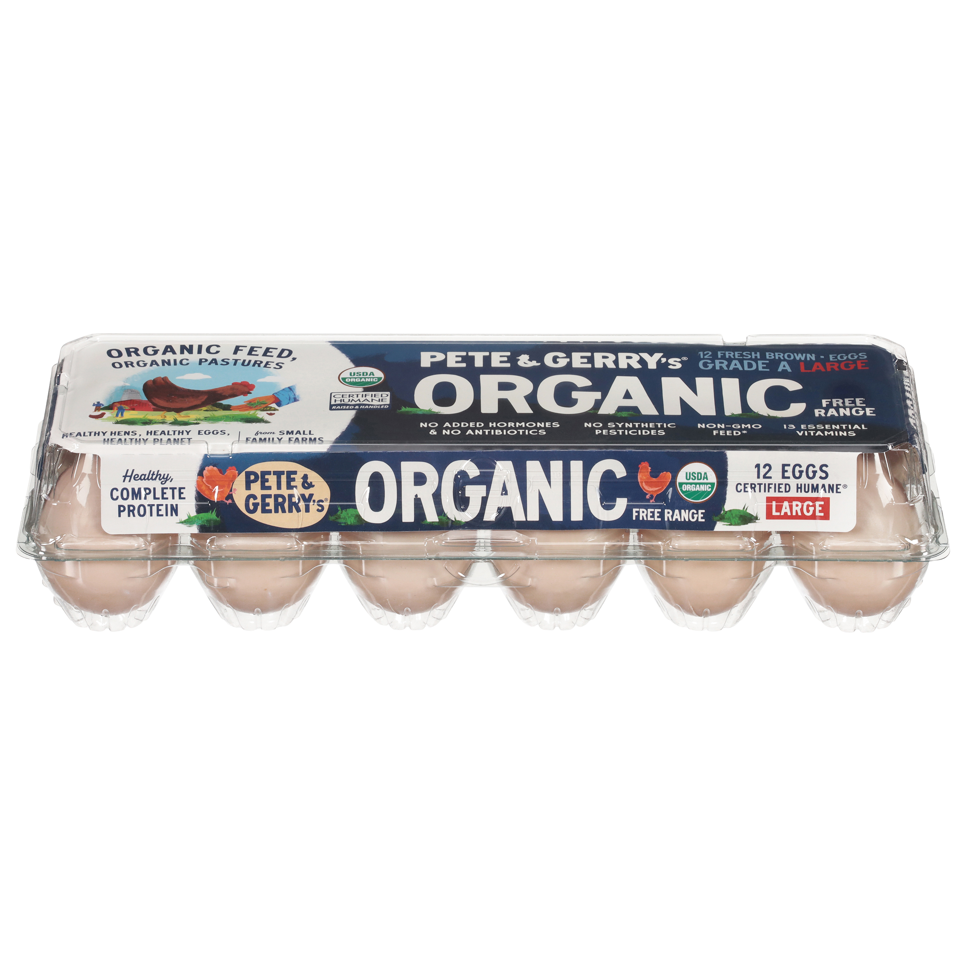 Pete & Gerry's Organic Free Range Brown Eggs Large