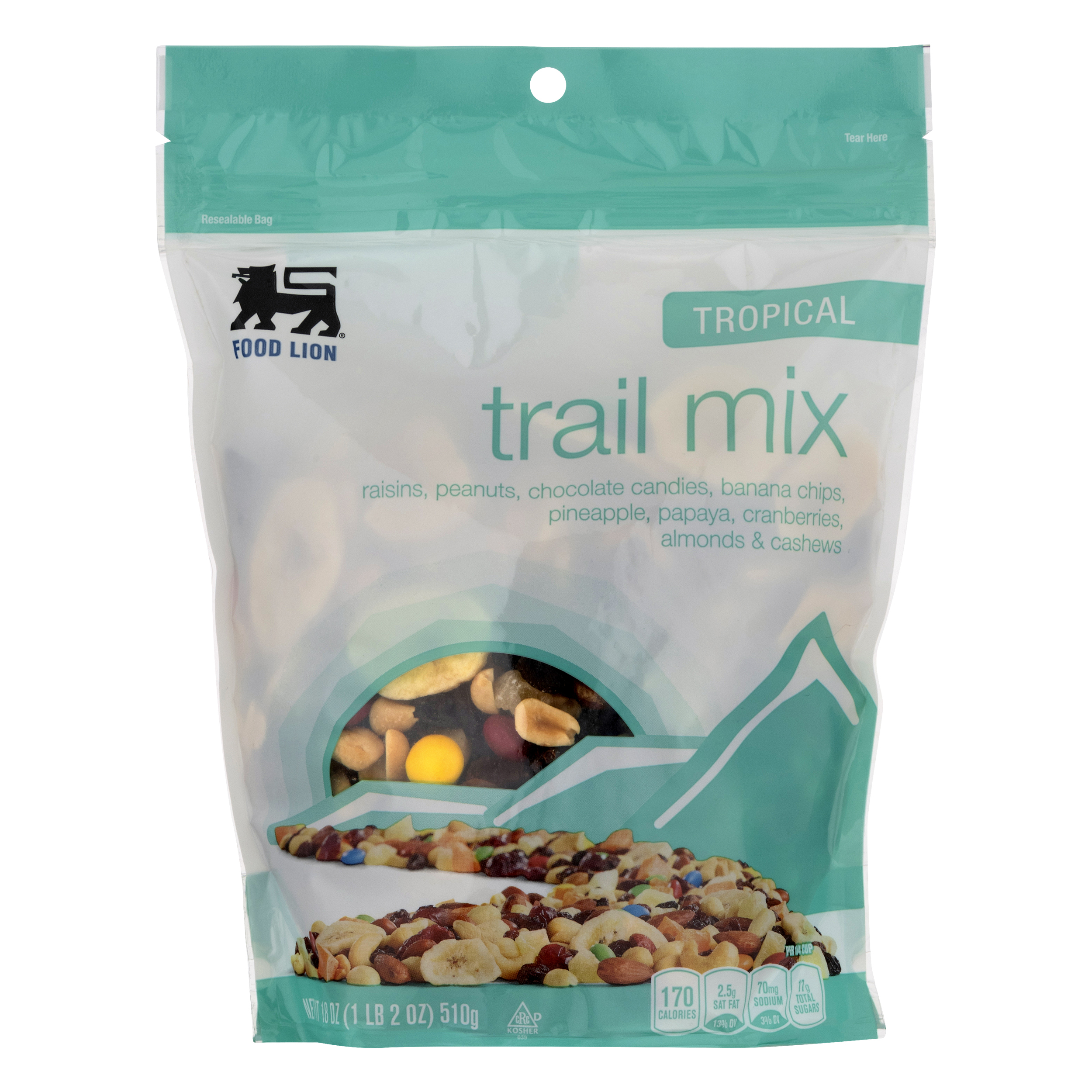 Food Lion Trail Mix, Tropical, Pouch