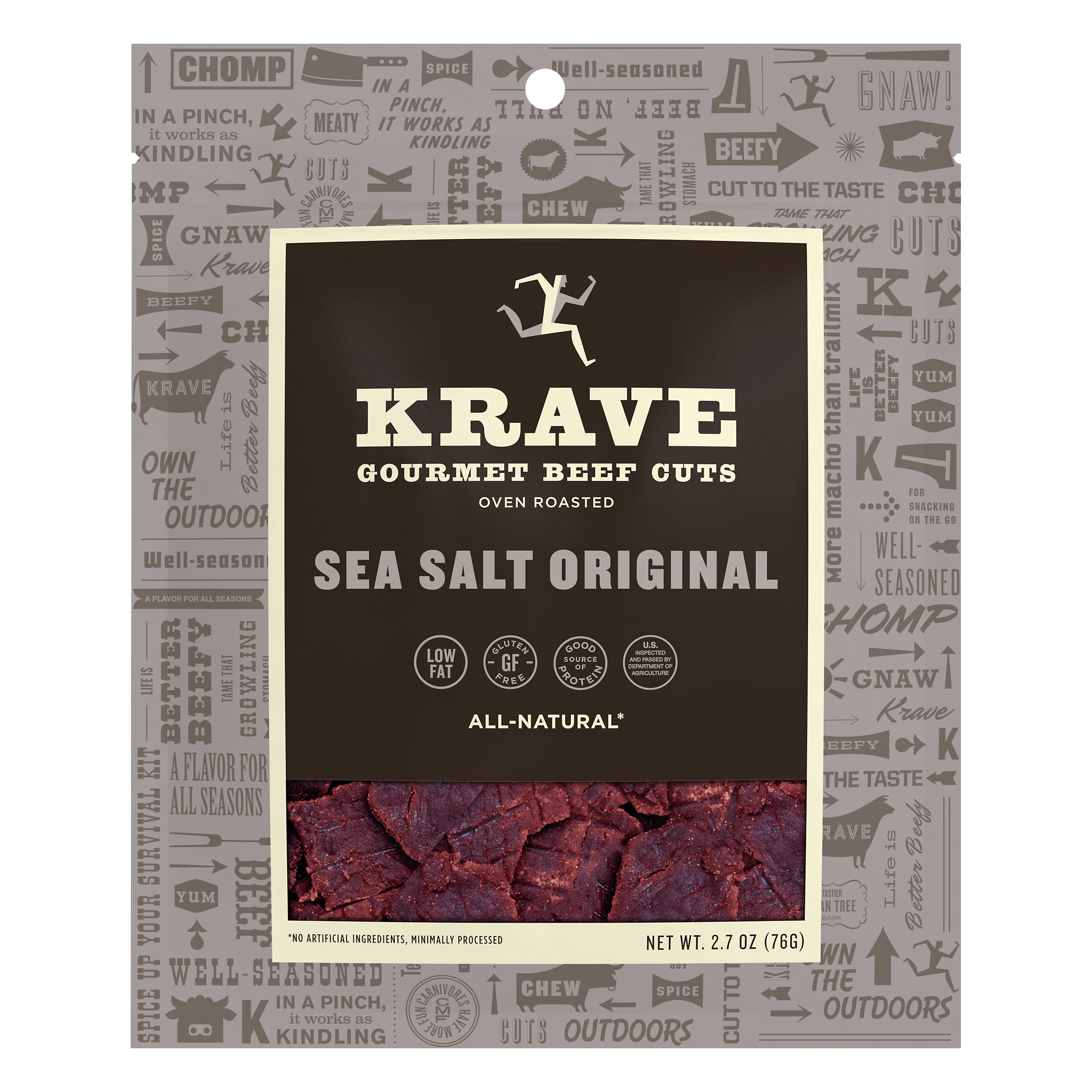 Krave Gourmet Sea Salt Original Beef Cuts