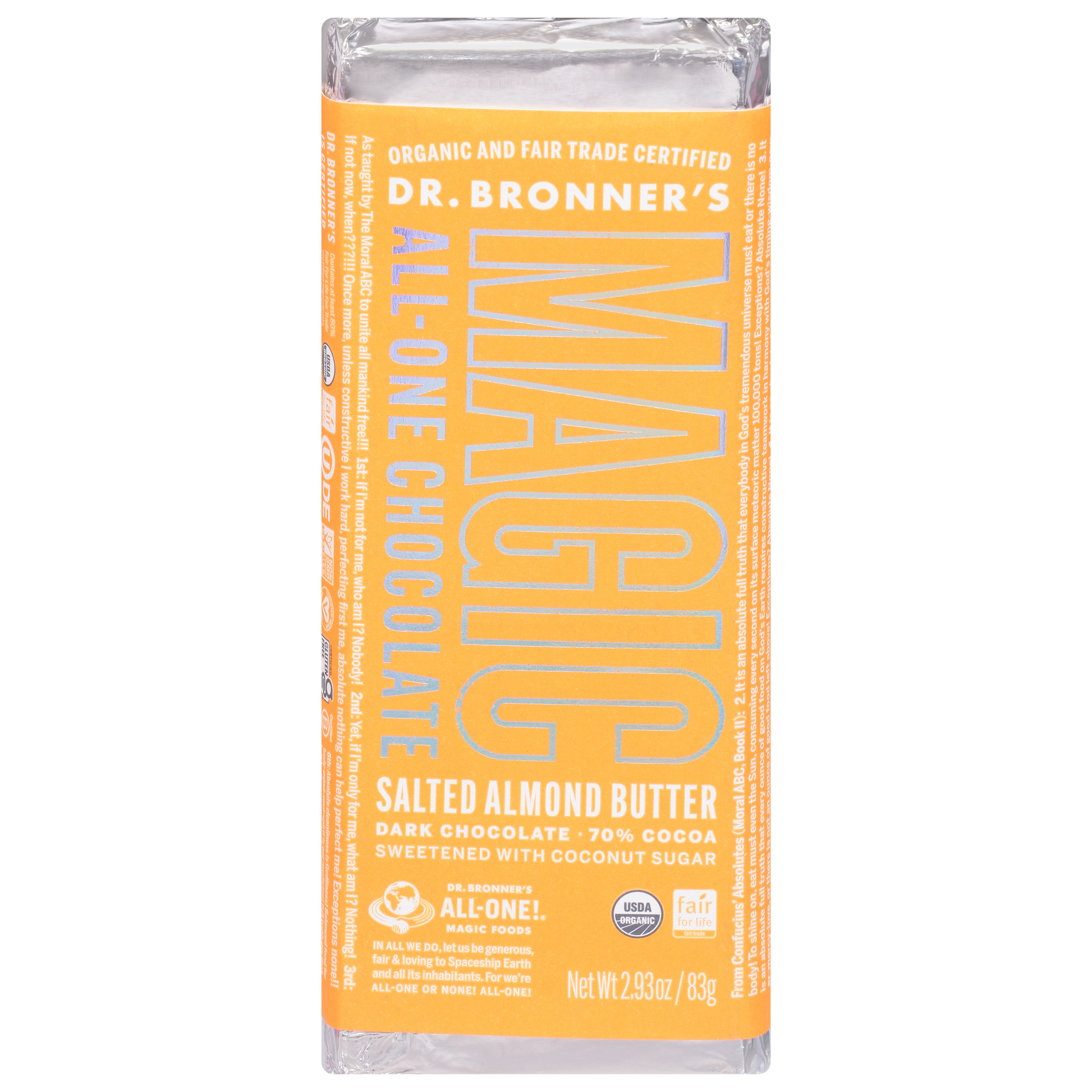 Dr. Bronner's Magic All-One Salted Almond Butter Chocolate