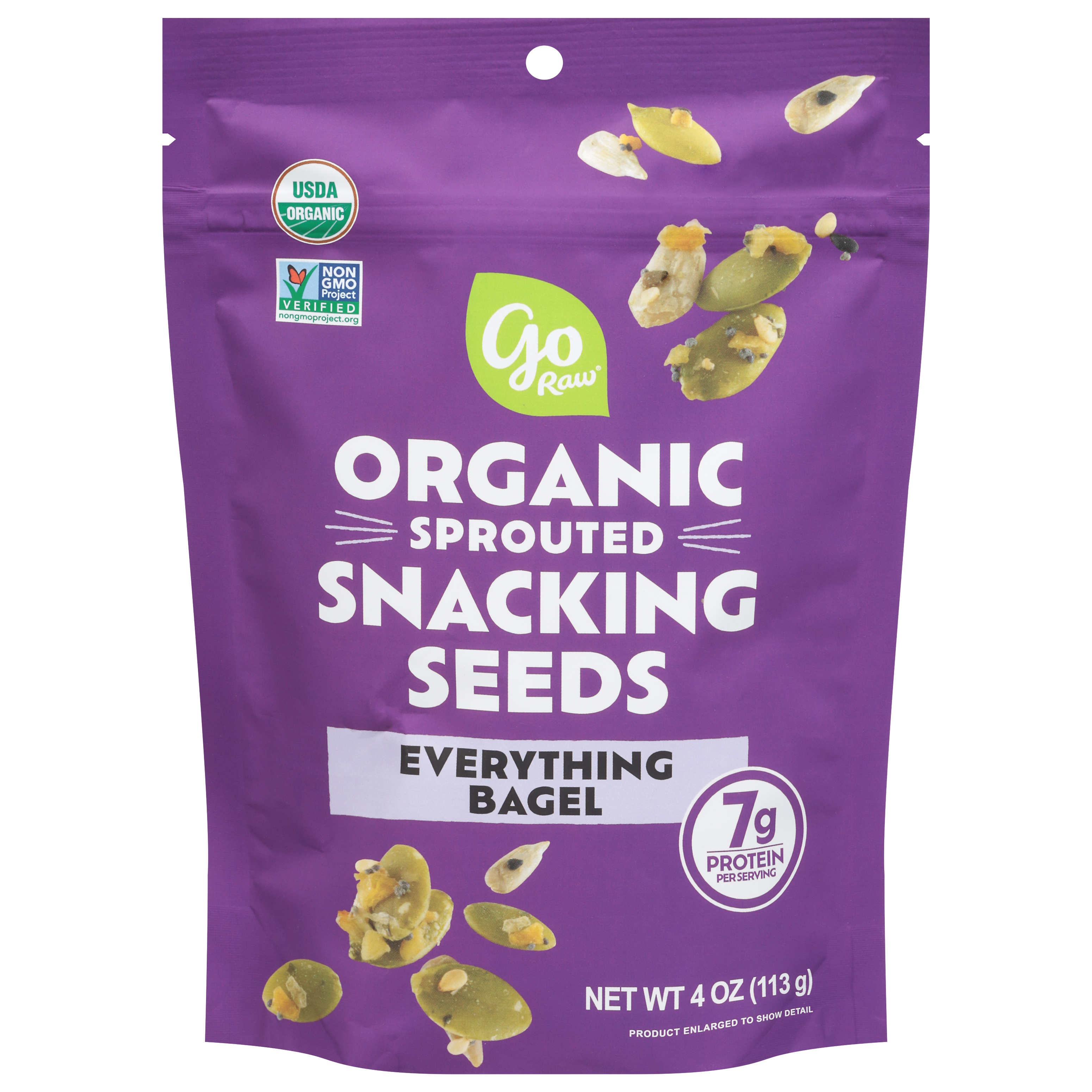 Go Raw Organic Sprouted Everything Bagel Snacking Seeds