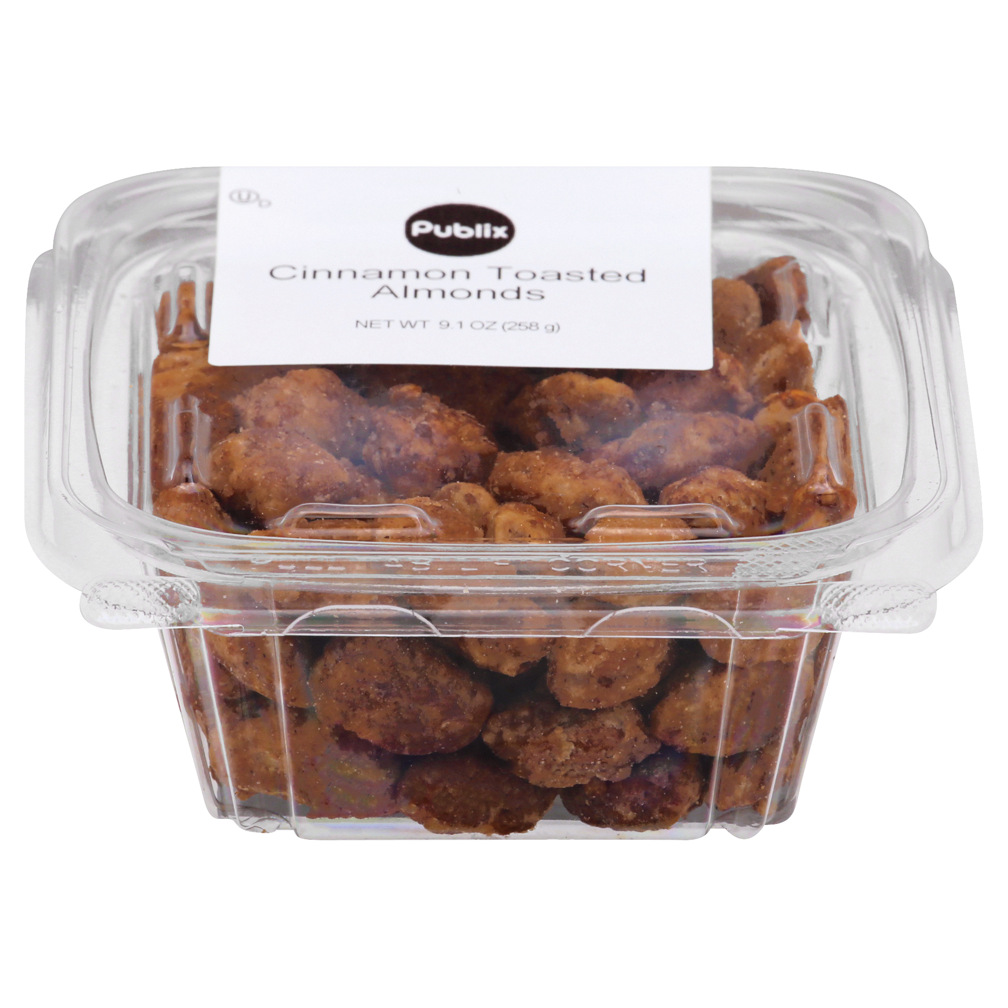 Publix Cinnamon Toasted Almonds 9.1 oz PLASTIC CONTAINER