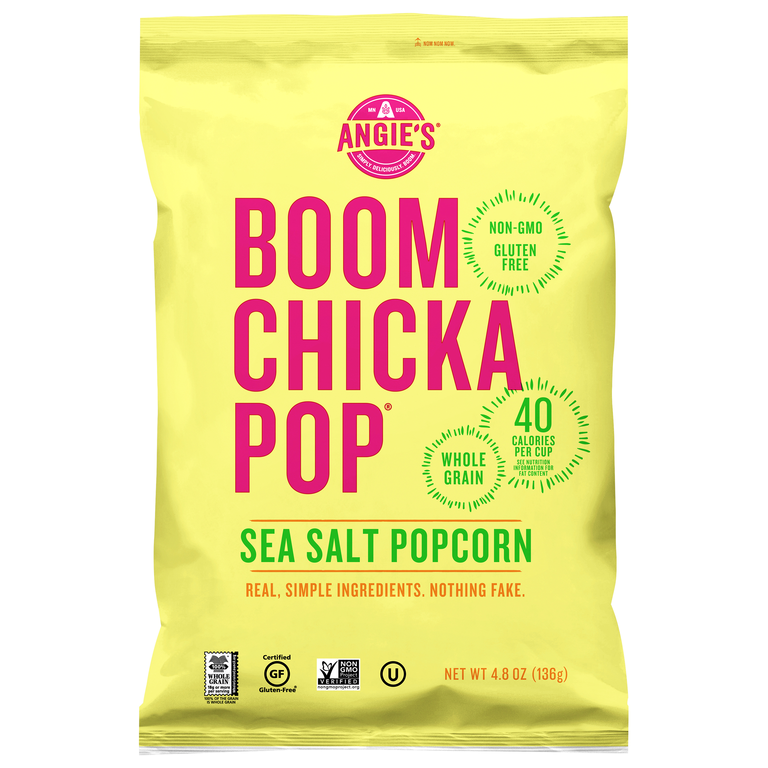 Angie's Boomchickapop Sea Salt Popcorn 4.8 oz