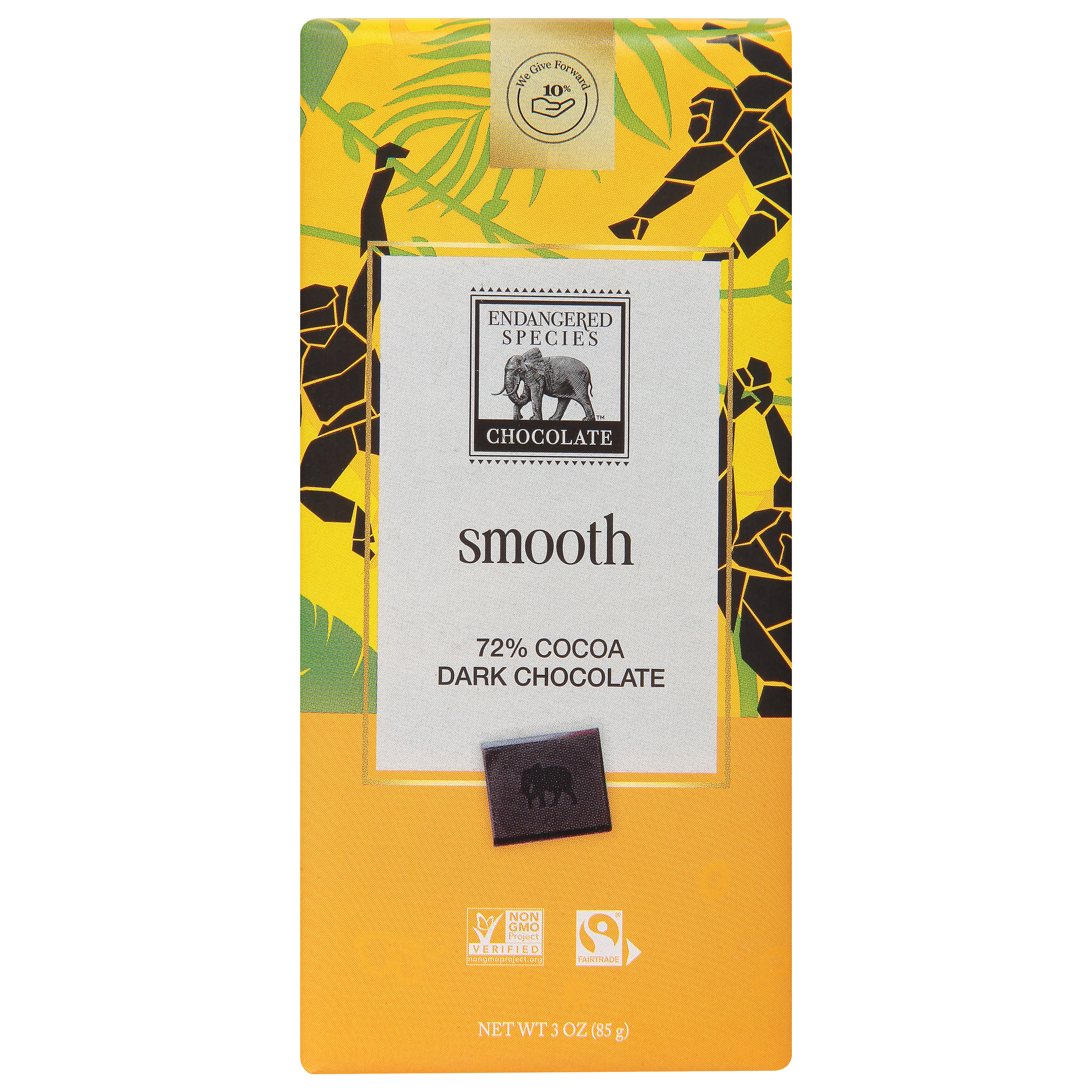 Endangered Species Smooth 72% Cocoa Dark Chocolate