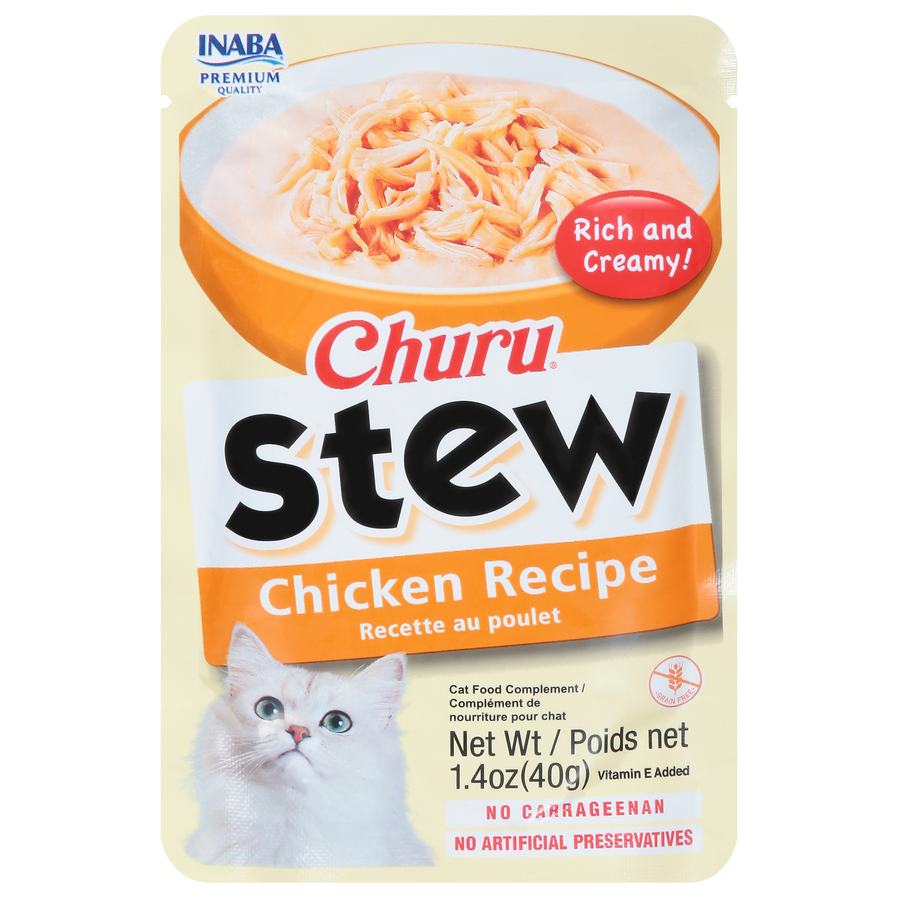 Inaba Churu Stew Chicken Recipe Cat Food Complement