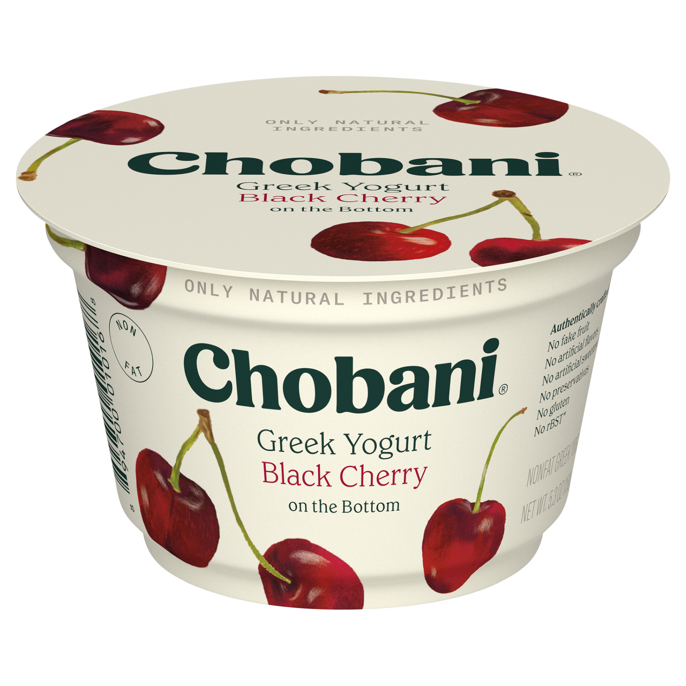 Chobani® Non-Fat Greek Yogurt Black Cherry on the Bottom