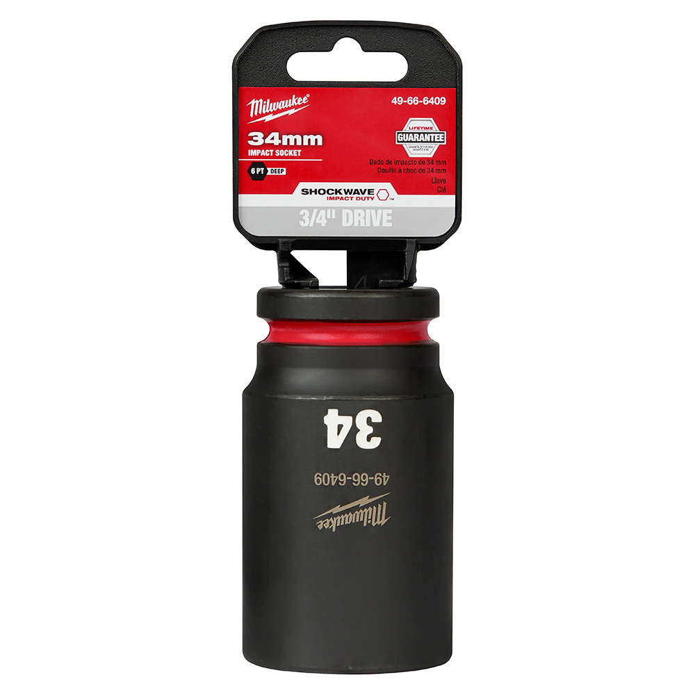 SHOCKWAVE Impact Duty 3/4" Drive 34MM Deep 6 Point Socket