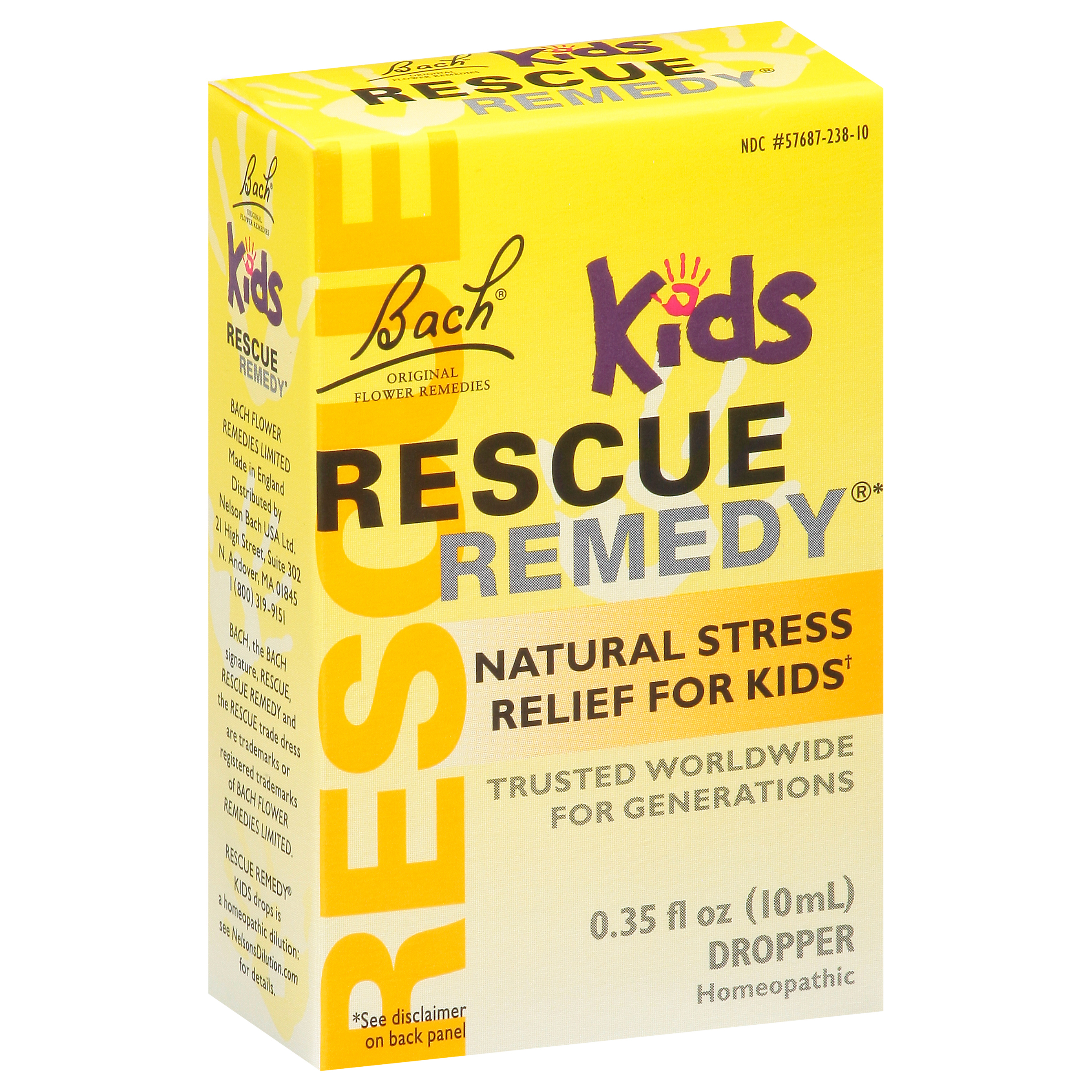 Bach Original Flower Remedies Rescue Remedy Kids Natural Stress Relief for Kids Dropper