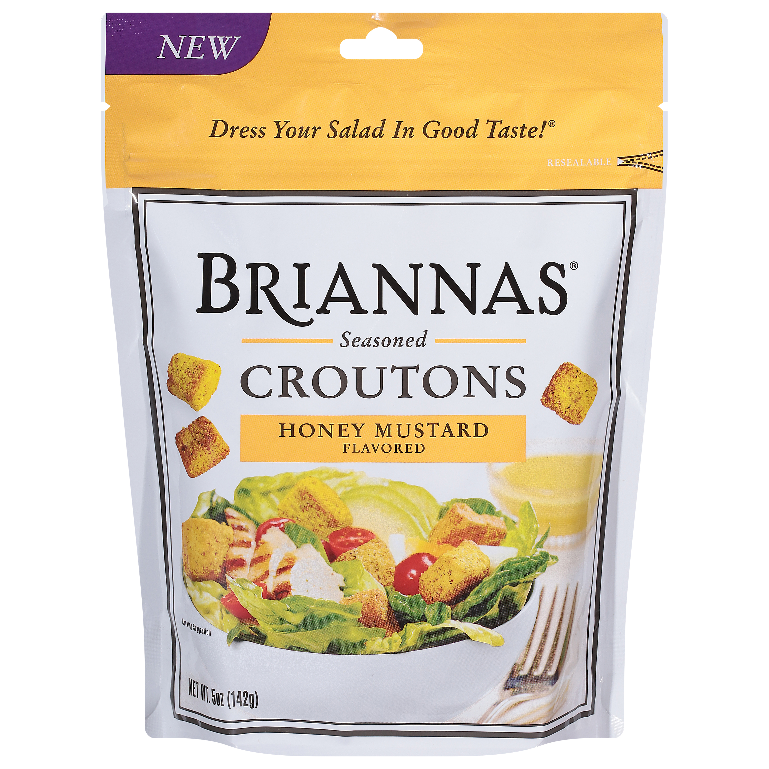Briannas Seasoned Honey Mustard Flavored Croutons