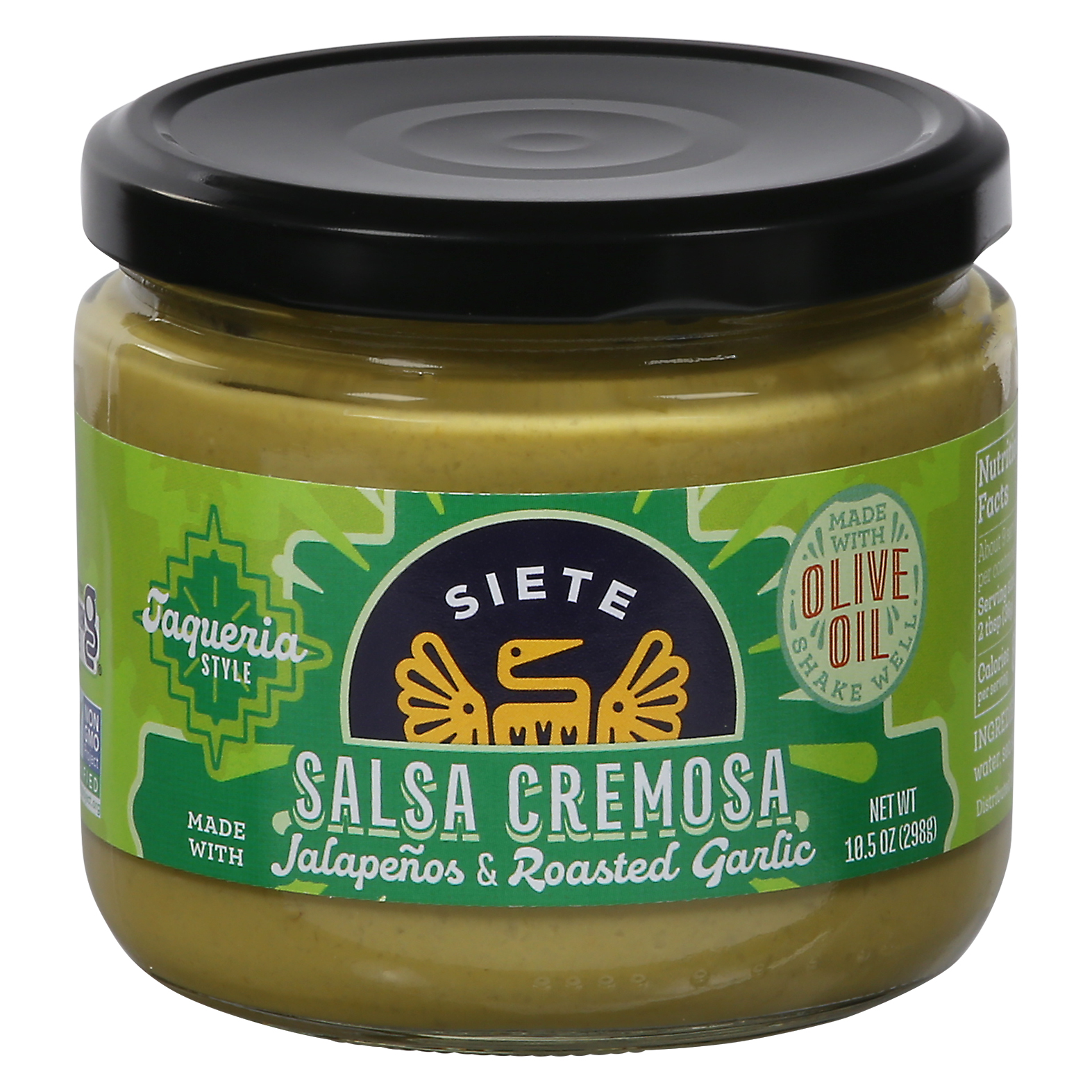 Siete Taqueria Style Jalapenos & Roasted Garlic Salsa Cremosa