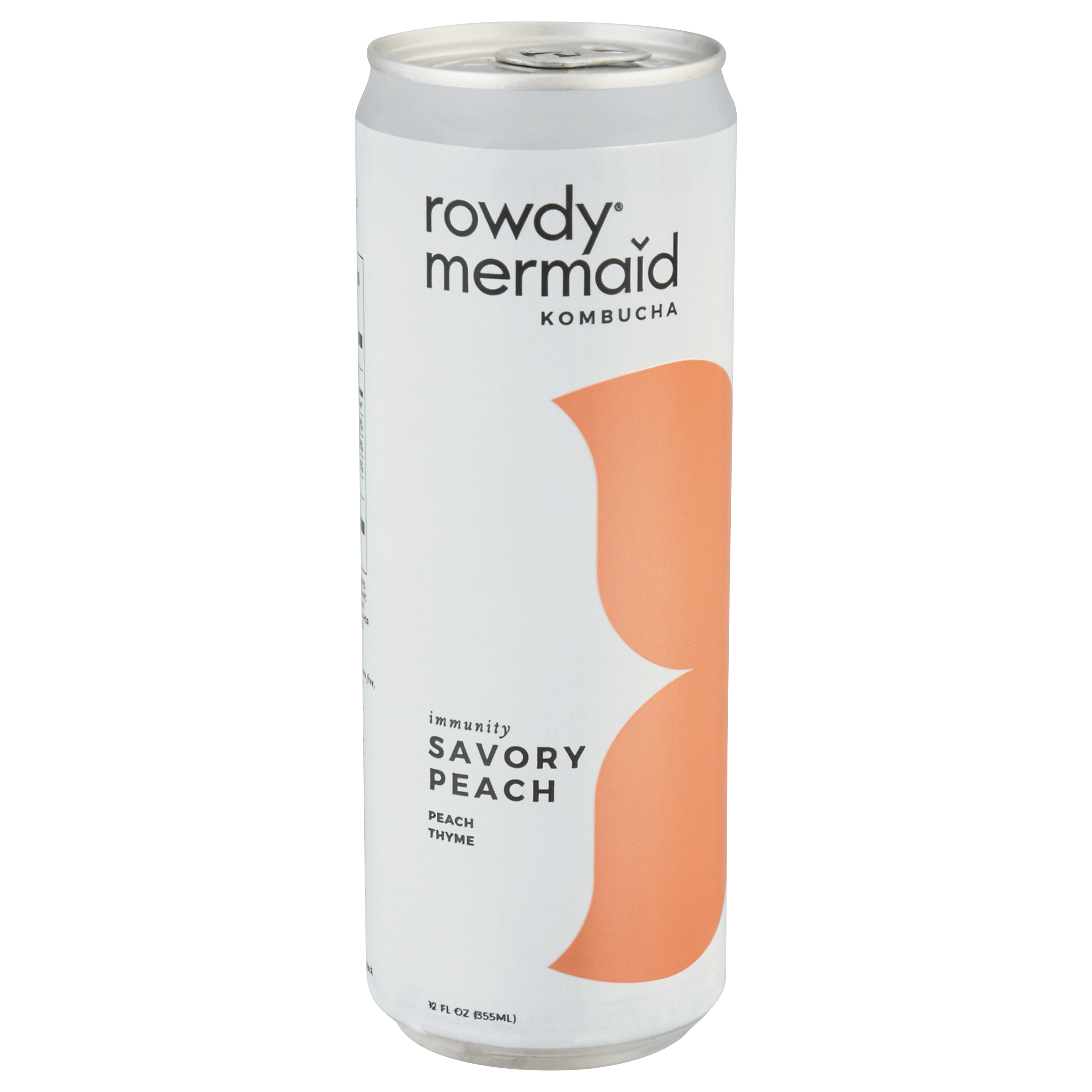 Rowdy Mermaid Immunity Savory Peach Kombucha