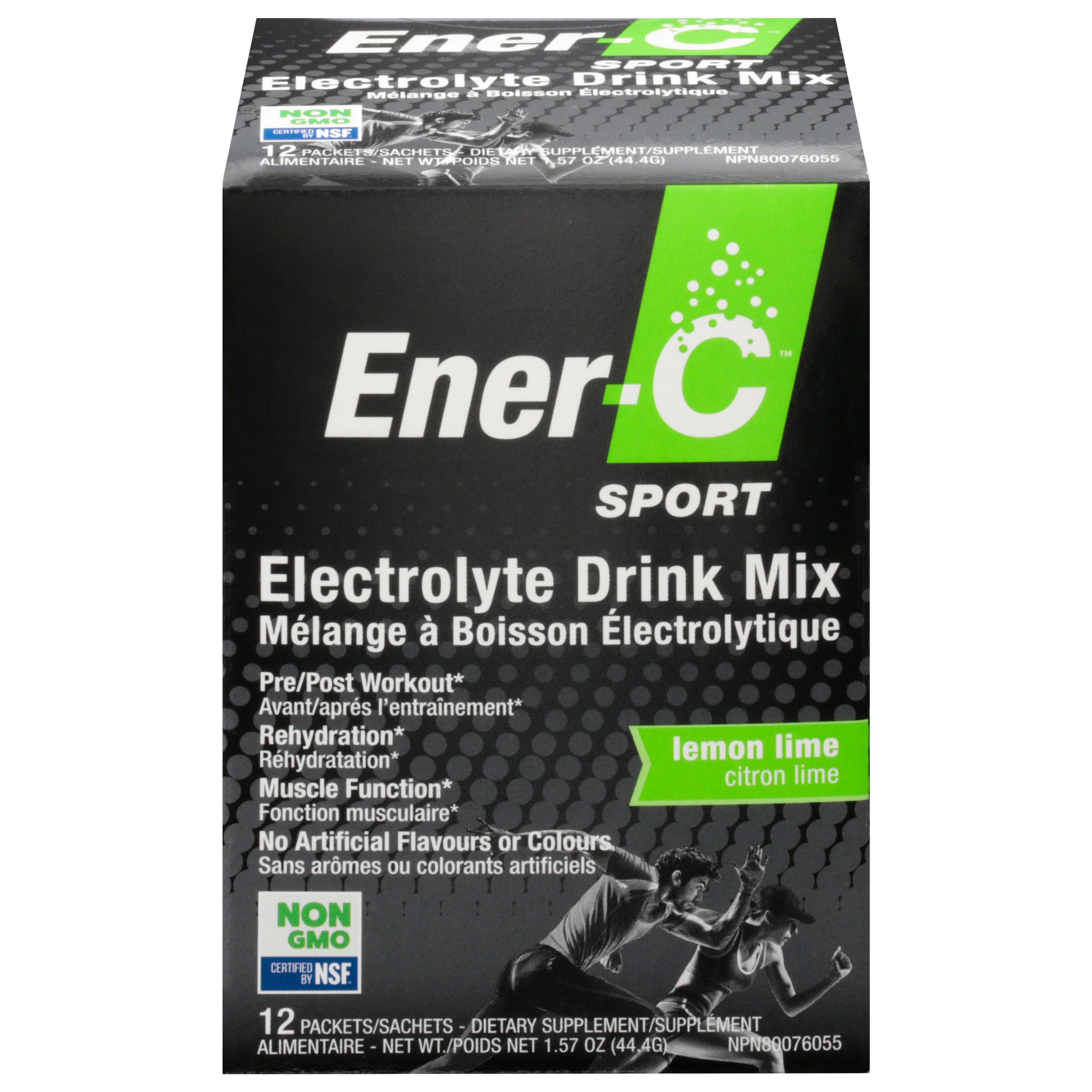 Ener-C Sport Lemon Lime Electrolyte Drink Mix 12 Packets