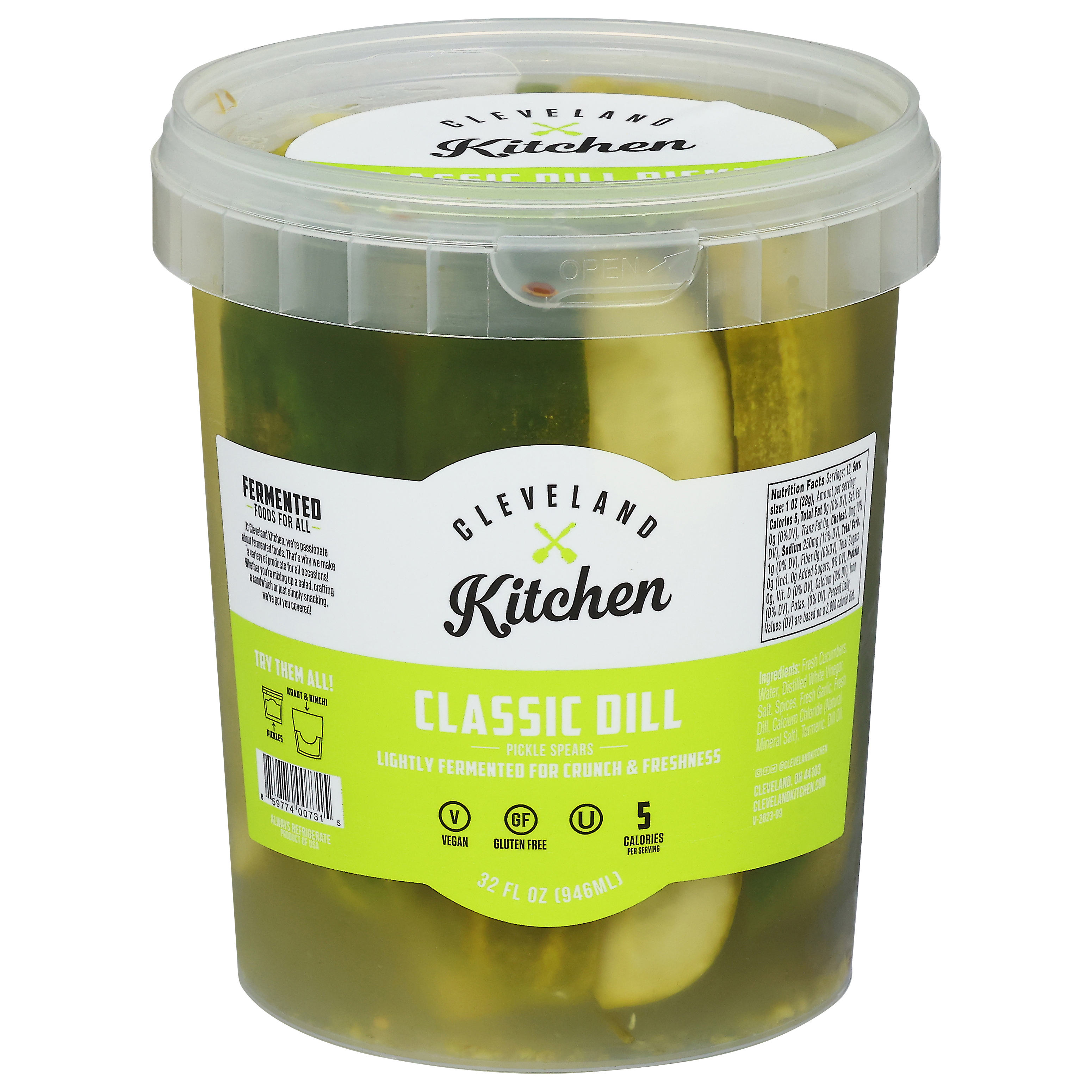 Cleveland Kitchen Classic Dill Pickle Spears