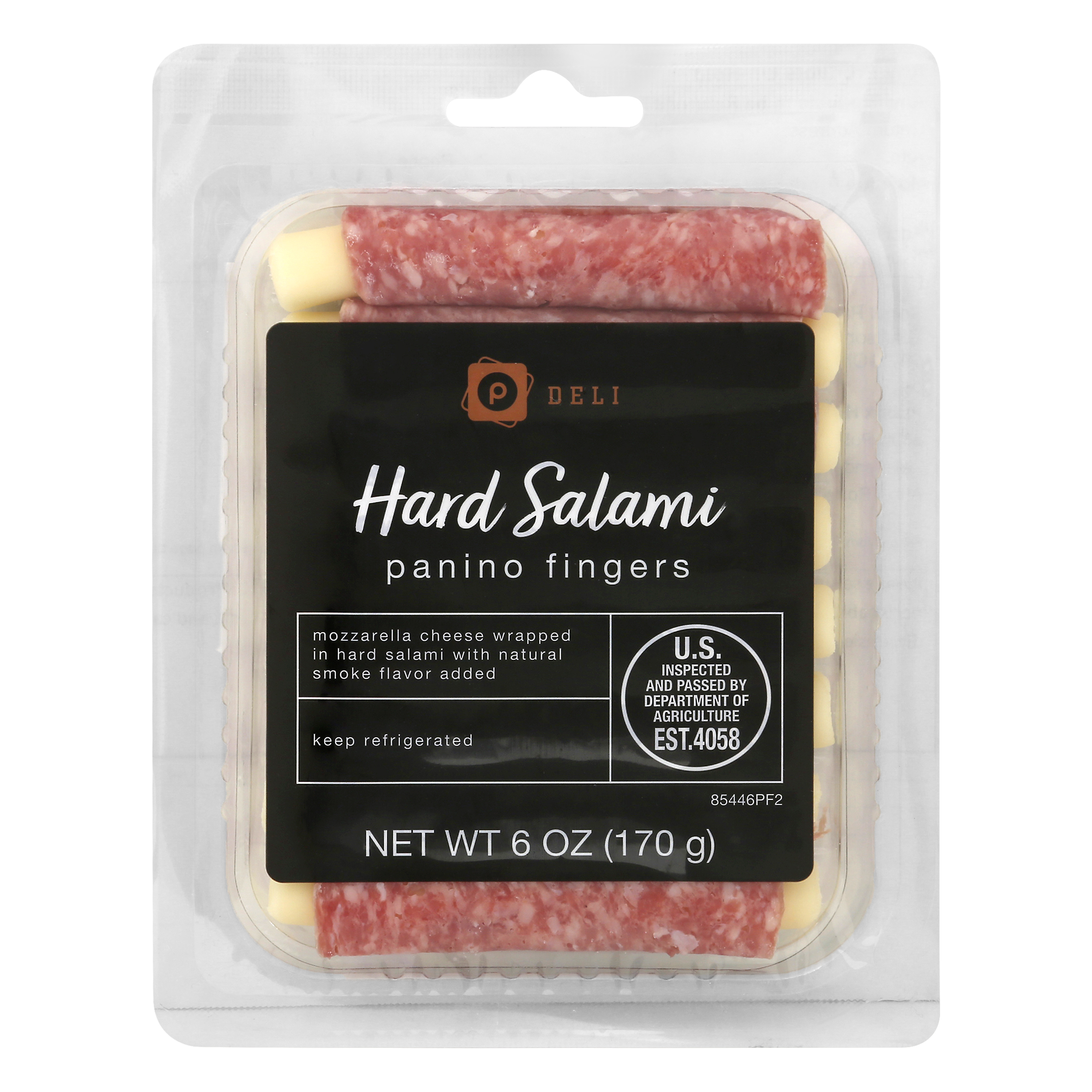 Publix Deli Hard Salami Panino Fingers 6 oz TRAY