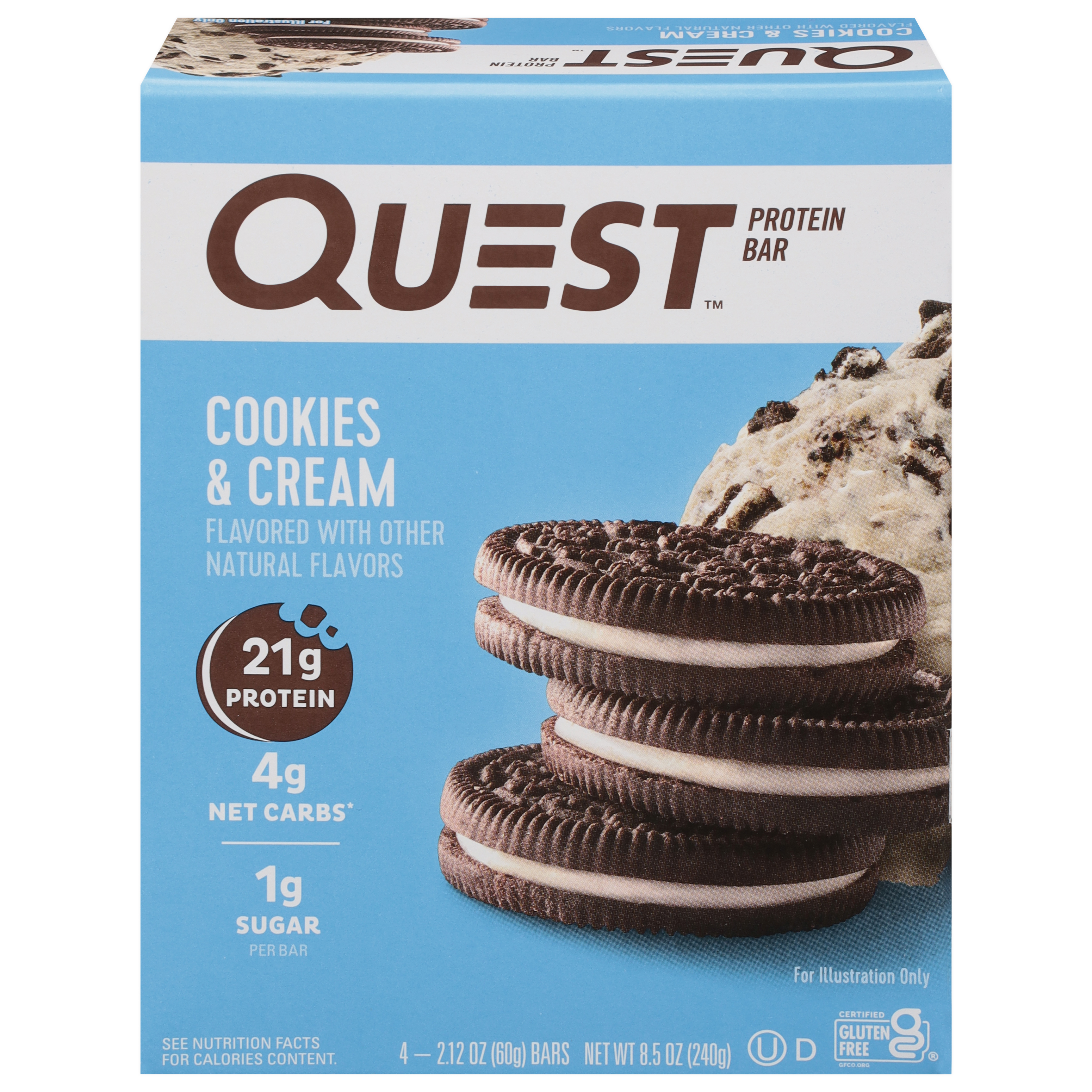 Quest Cookies & Cream Protein Bar