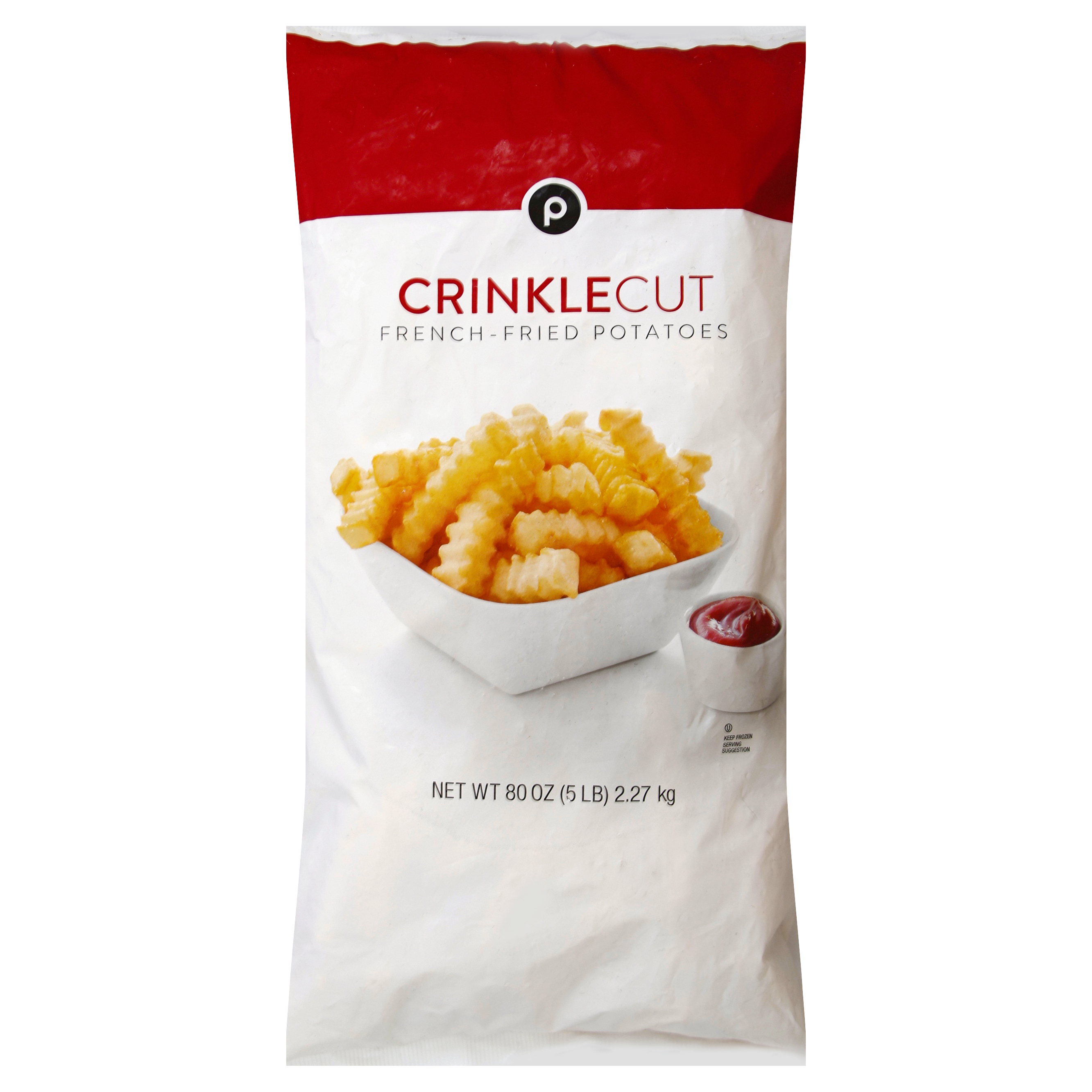 crinkle cut french fries bag