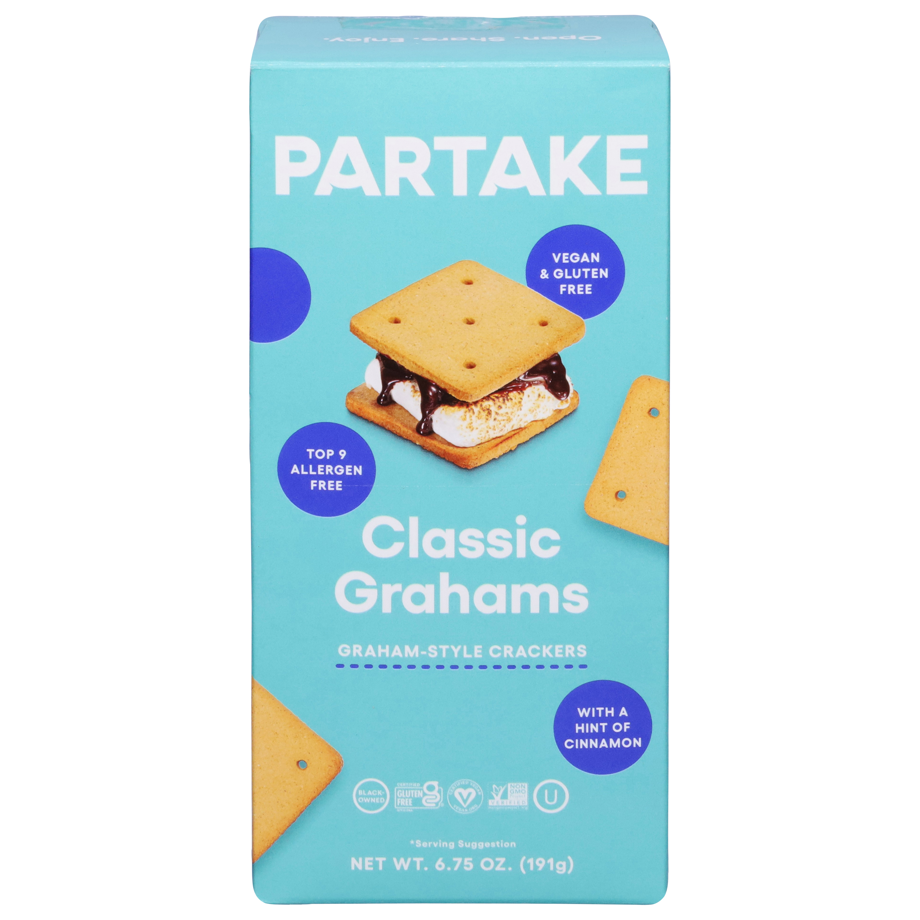 Partake Graham-Style Classic Grahams Crackers