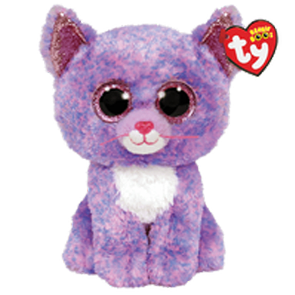 Ty Cassidy Cat Beanie Baby Plush, 1 Each