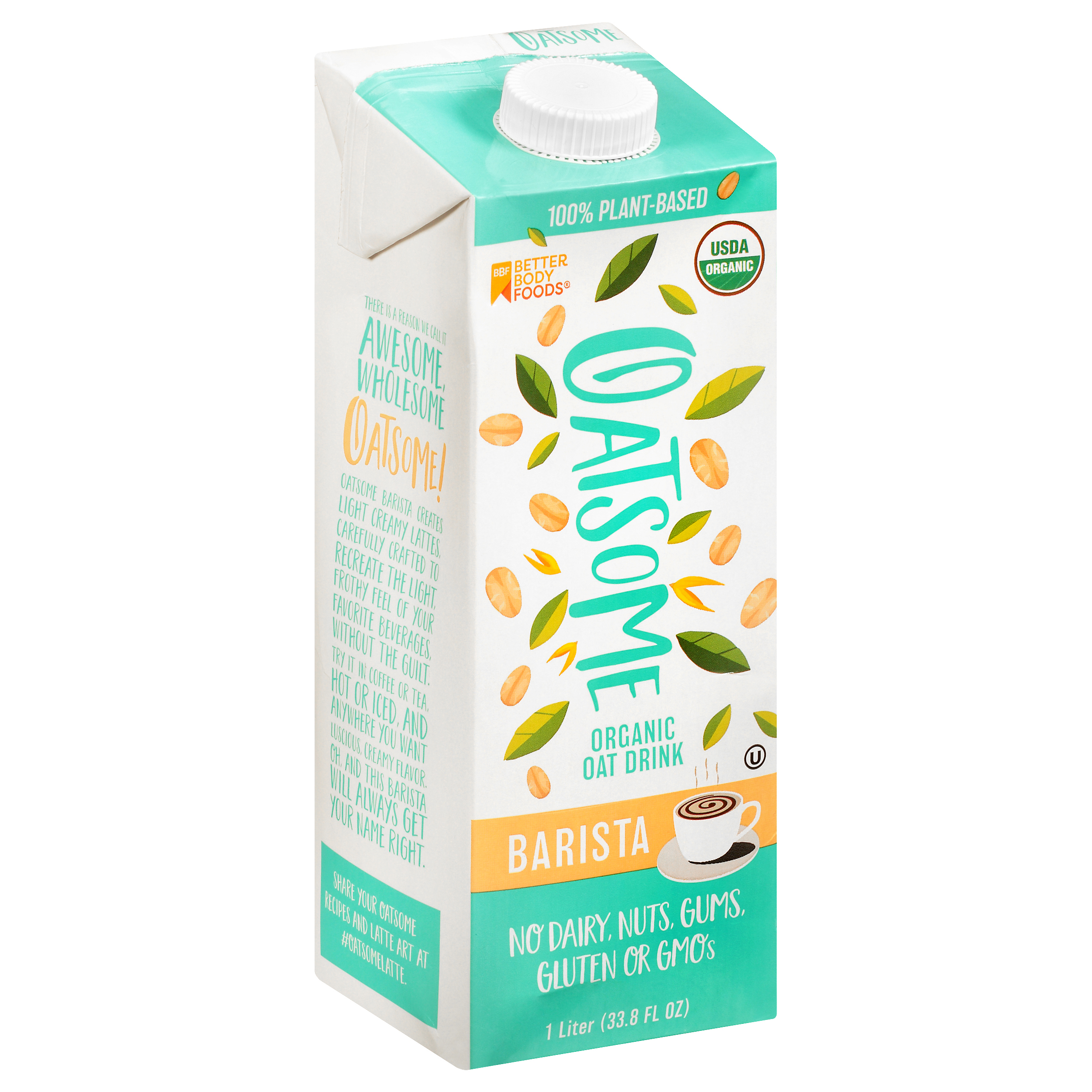 Oatsome Organic Barista Oat Drink 1 lt