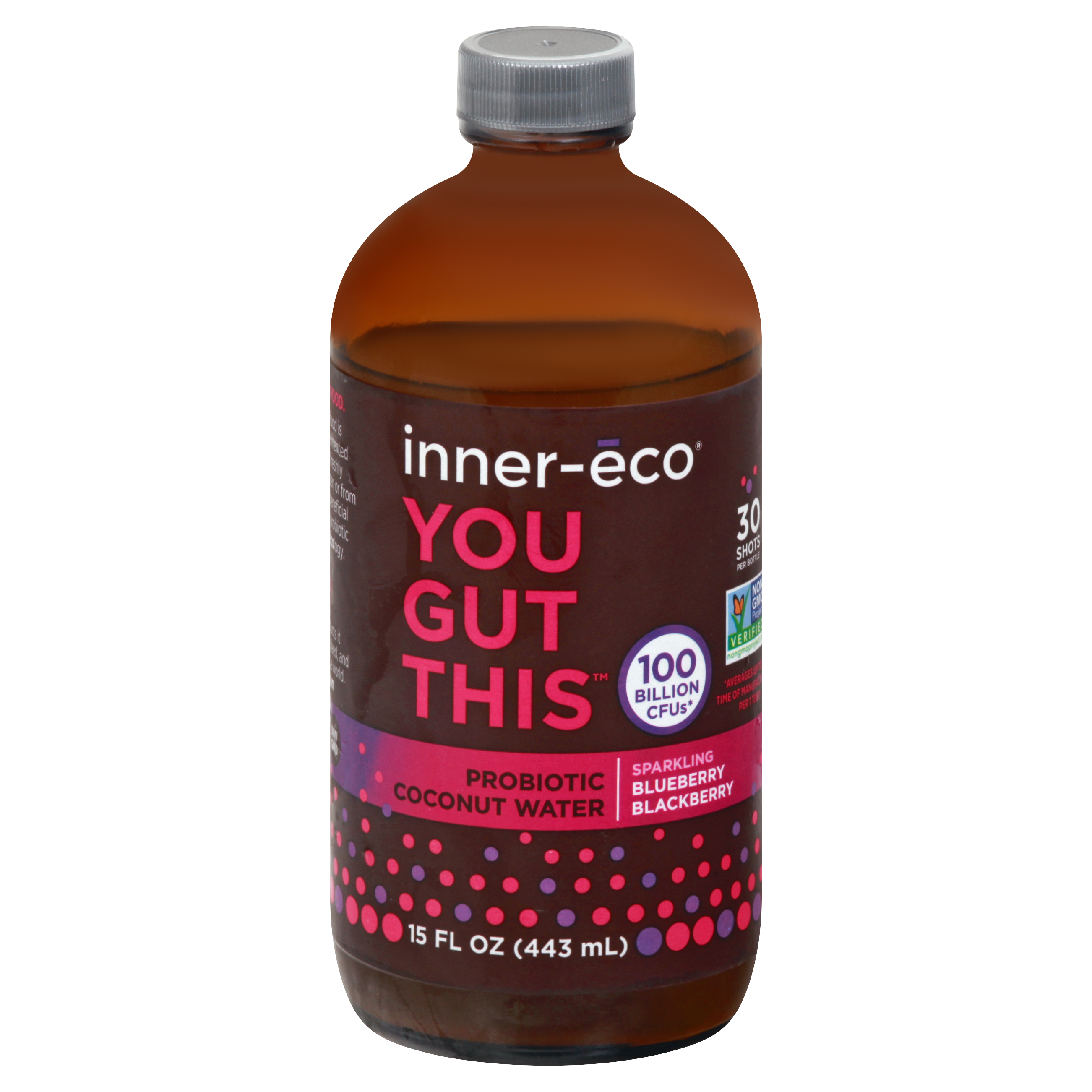 Inner Eco Sparkling Blueberry Blackberry Coconut Water