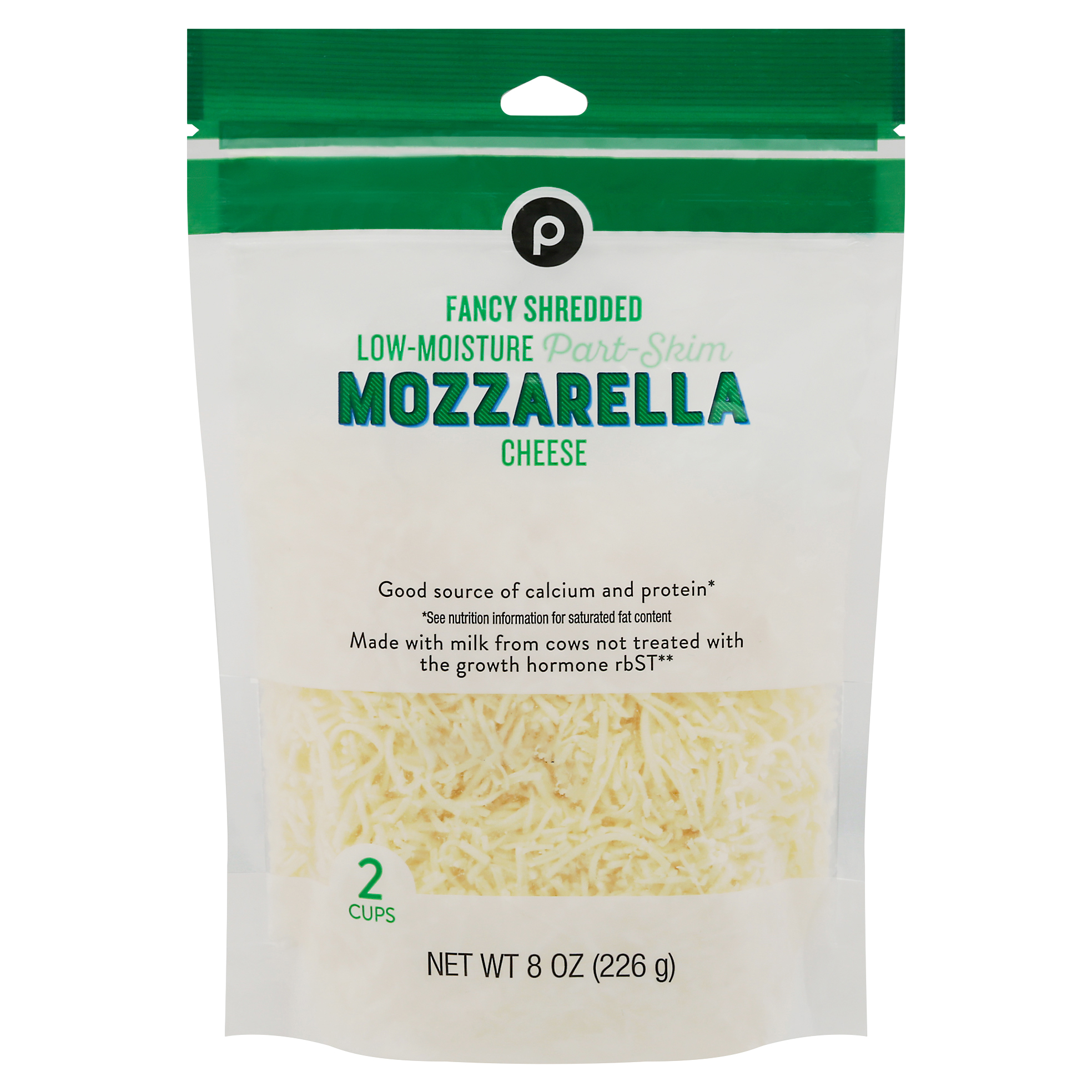 Publix Part-Skim Mozzarella Fancy Shredded Cheese 8 oz