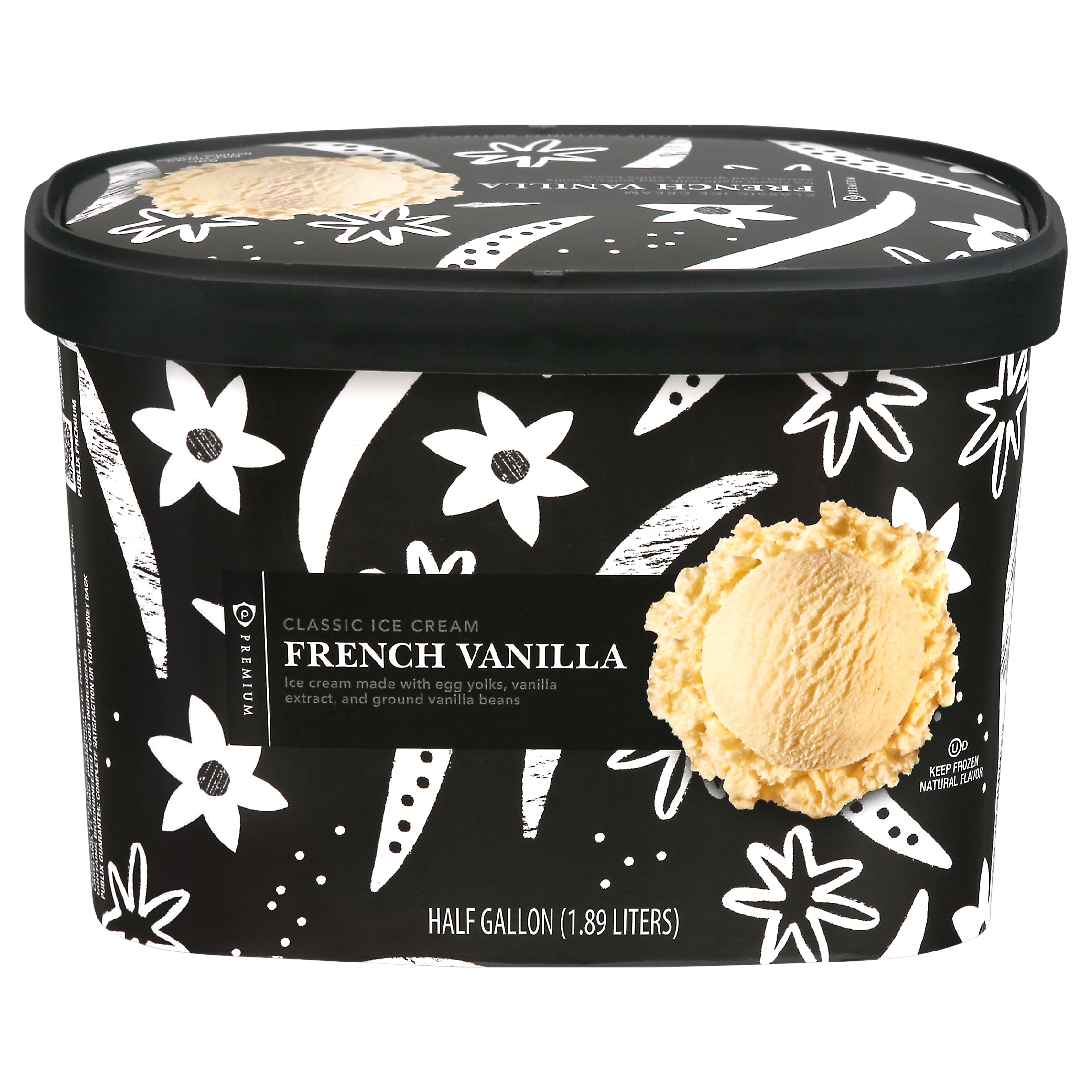 Publix Premium Classic French Vanilla Ice Cream 0.5 gl