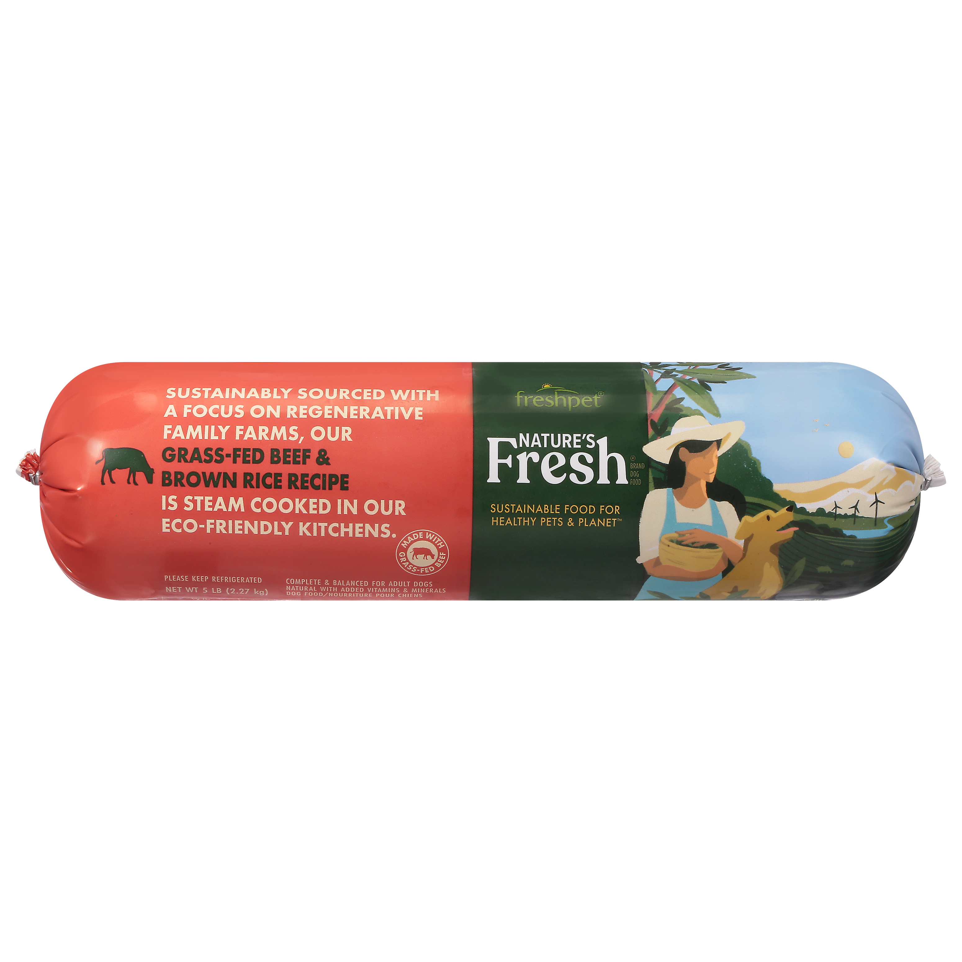 Freshpet Nature's Fresh Grass-Fed Beef & Brown Rice Recipe Dog Food