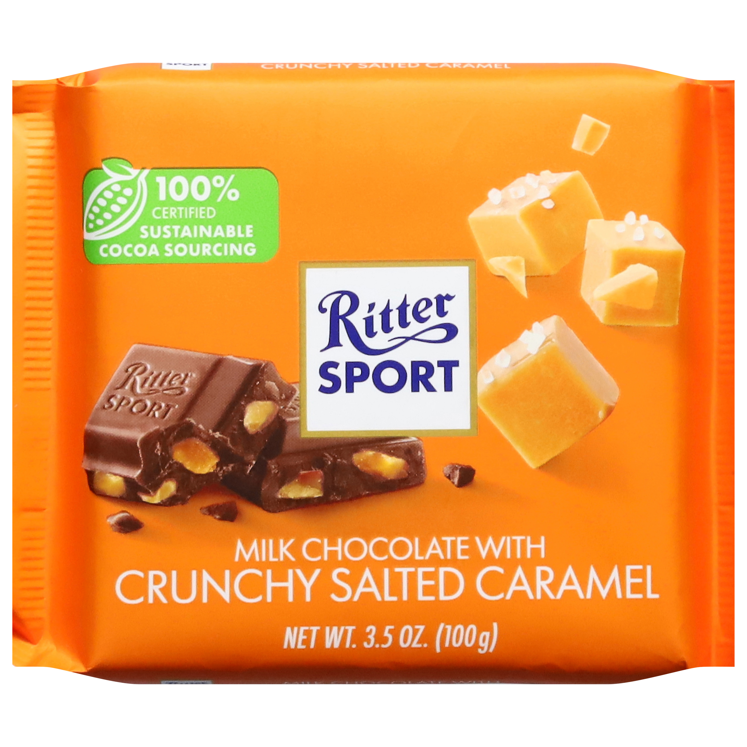 Ritter Sport Milk Chocolate with Crunchy Salted Caramel