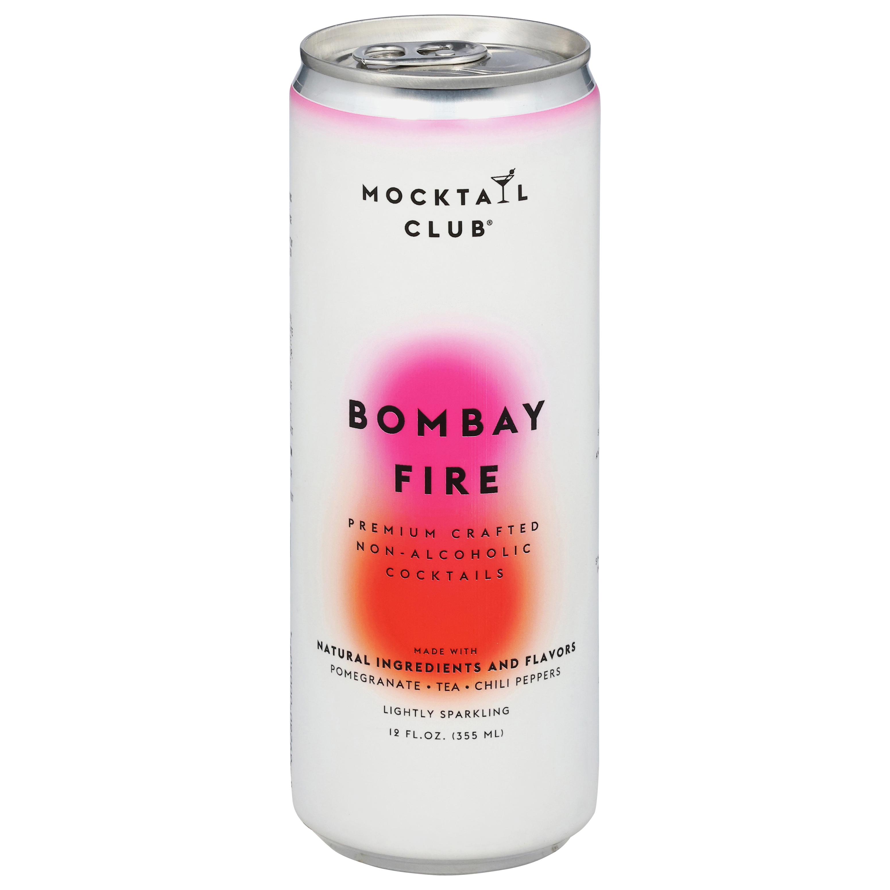 Mocktail Club Lightly Sparkling Premium Crafted Non-Alcoholic Bombay Fire Cocktails